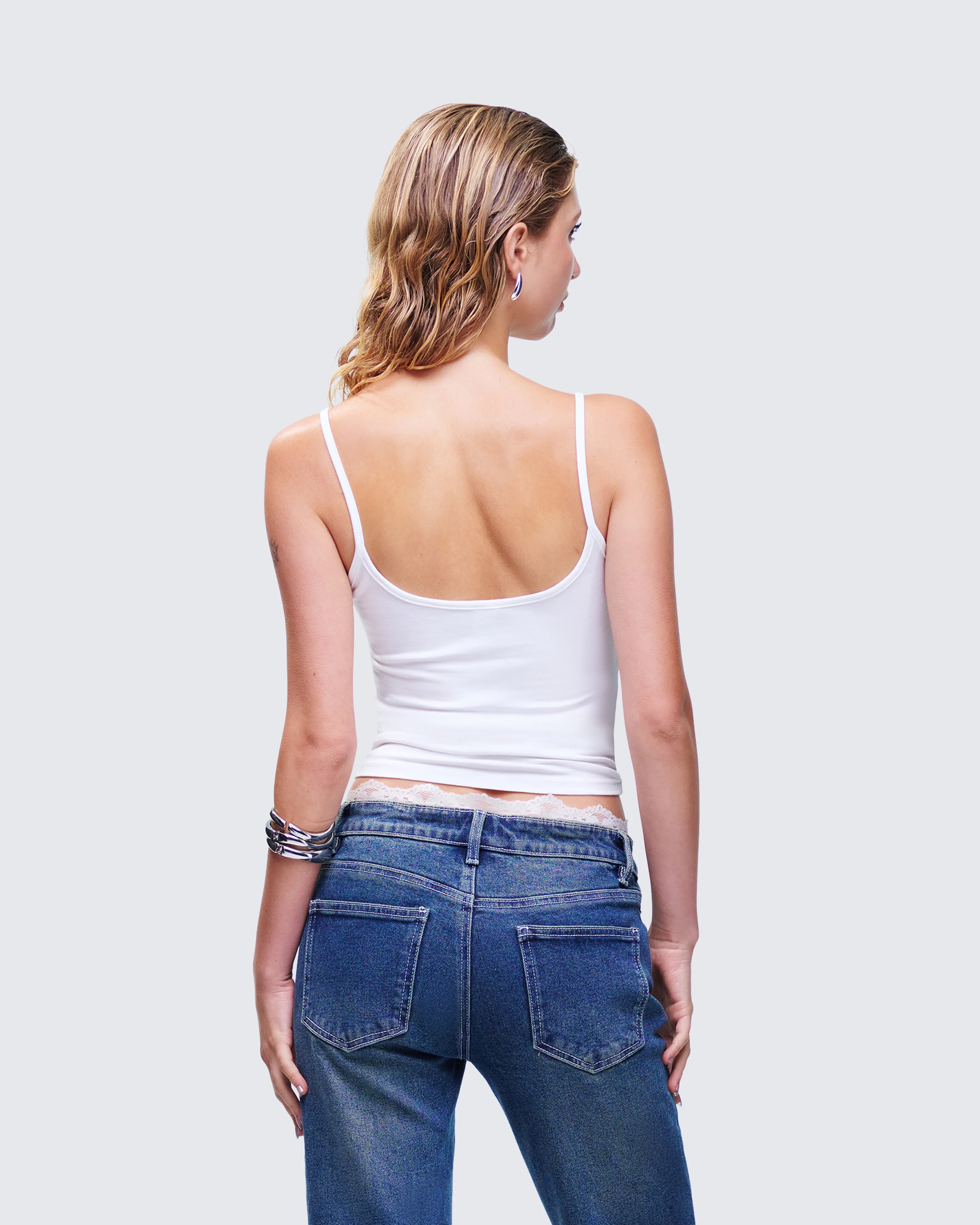 Atara White Slogan Cami Top - Image 4