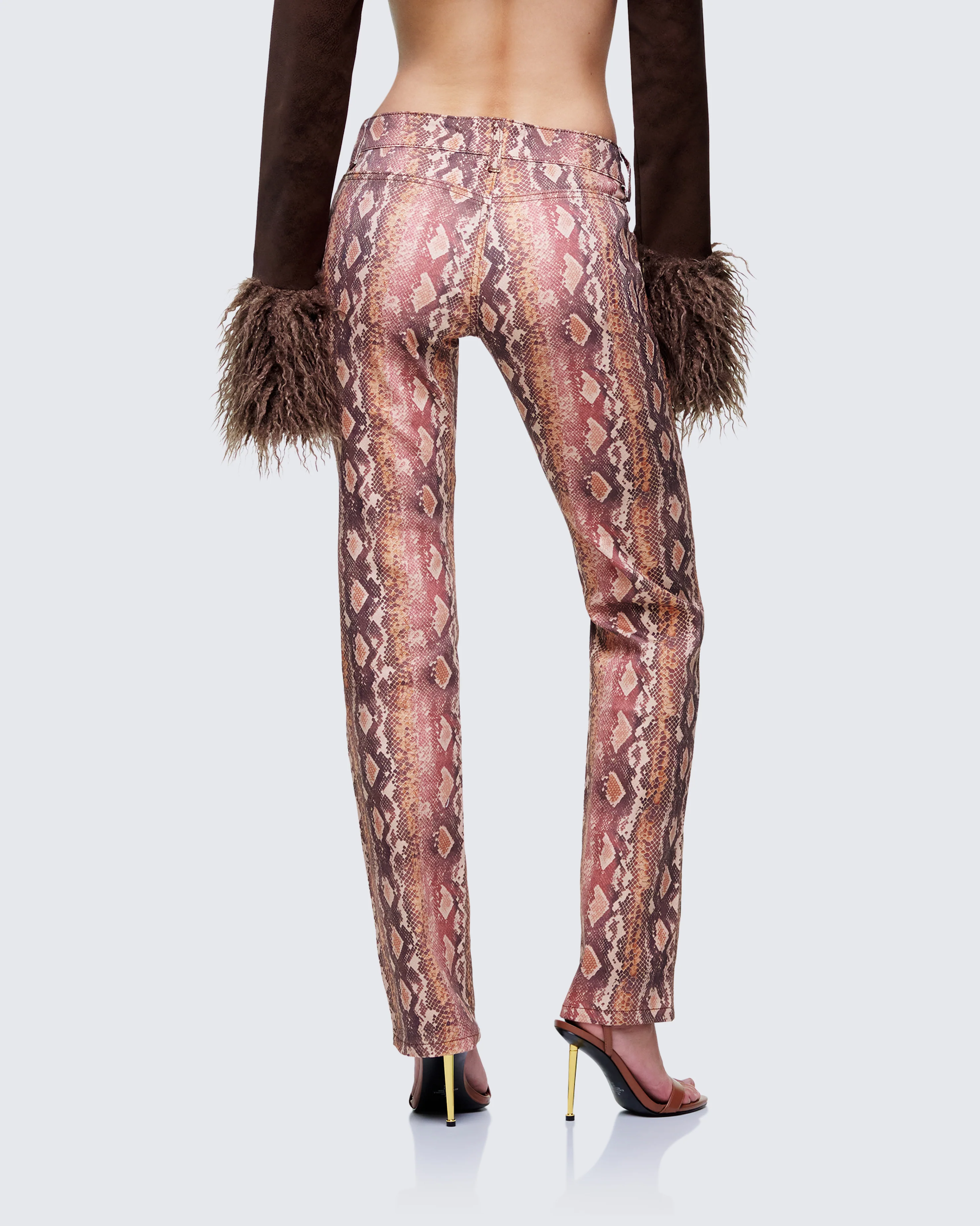 Athena Natural Snake Print Jeans - Image 4