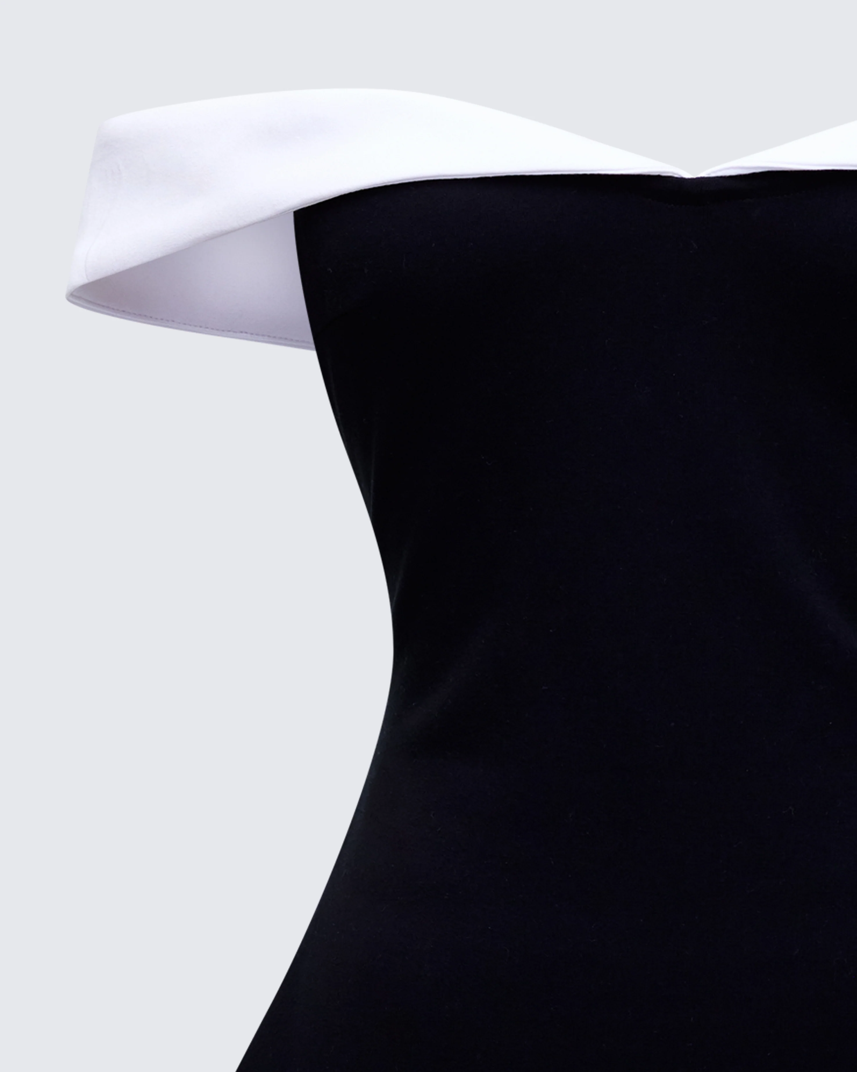 Auri Black Scuba Contrast Mini Dress - Image 6