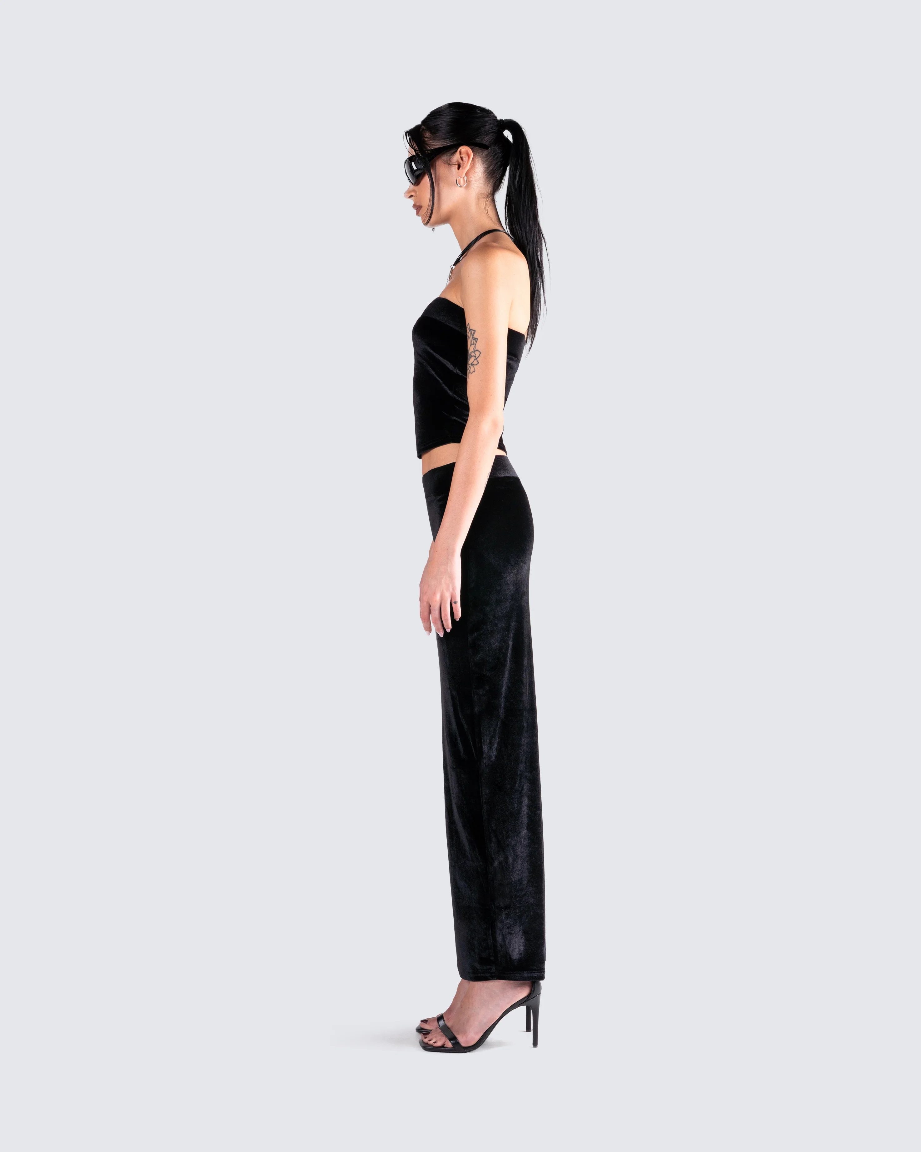 Ayla Black Velvet Tube Top - Image 6