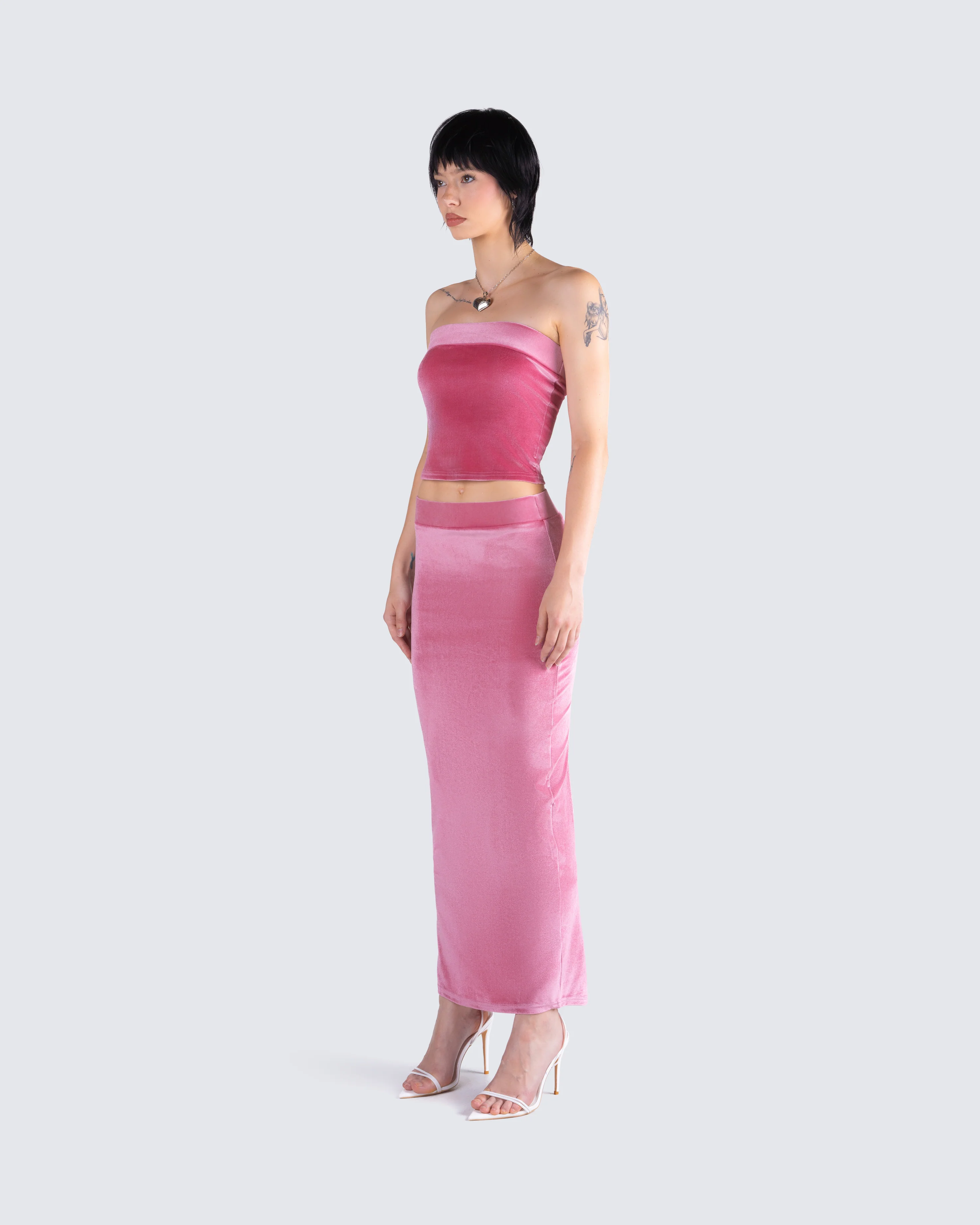Ayla Pink Velvet Set - Image 7