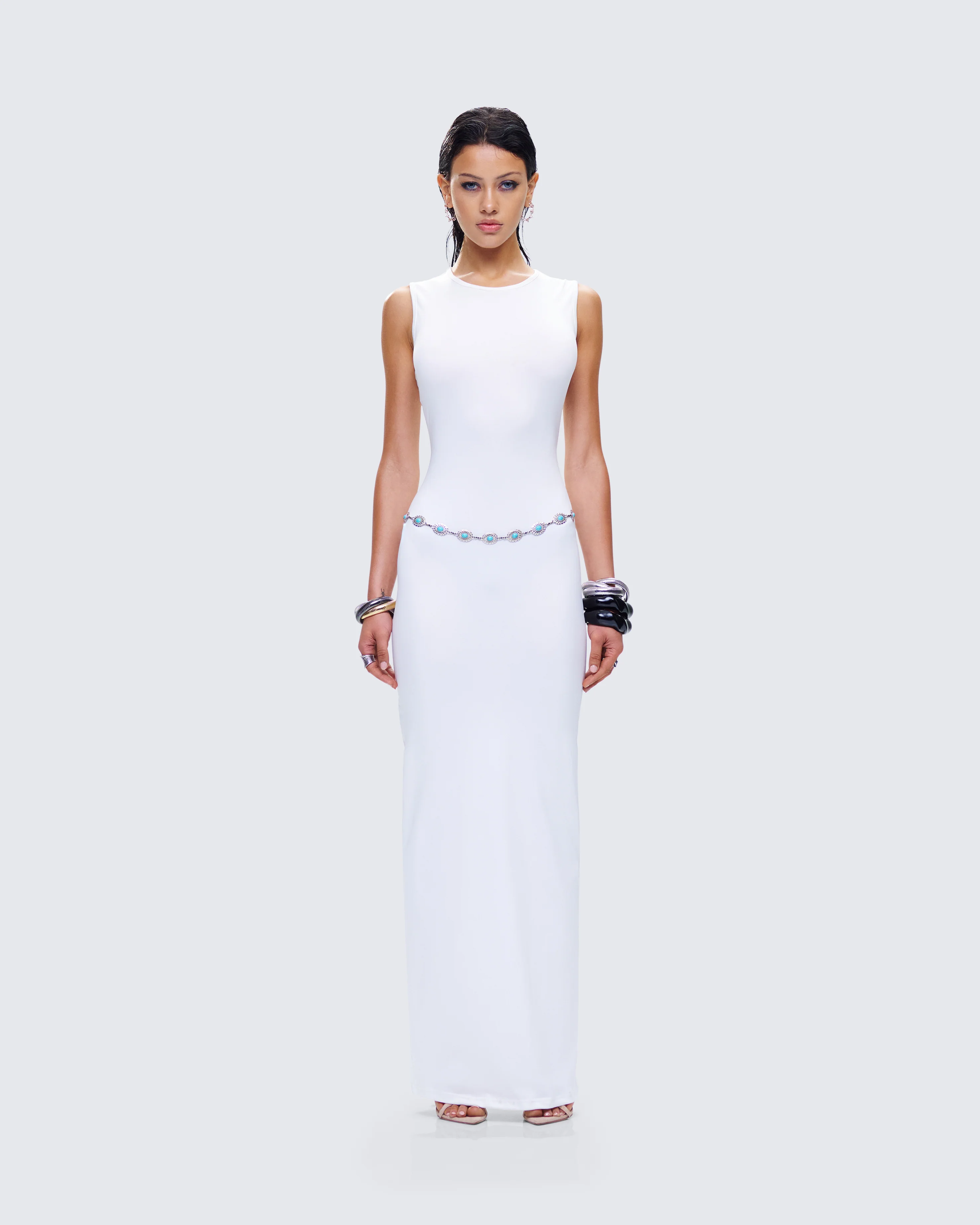 Bailey White Maxi Dress - Image 4