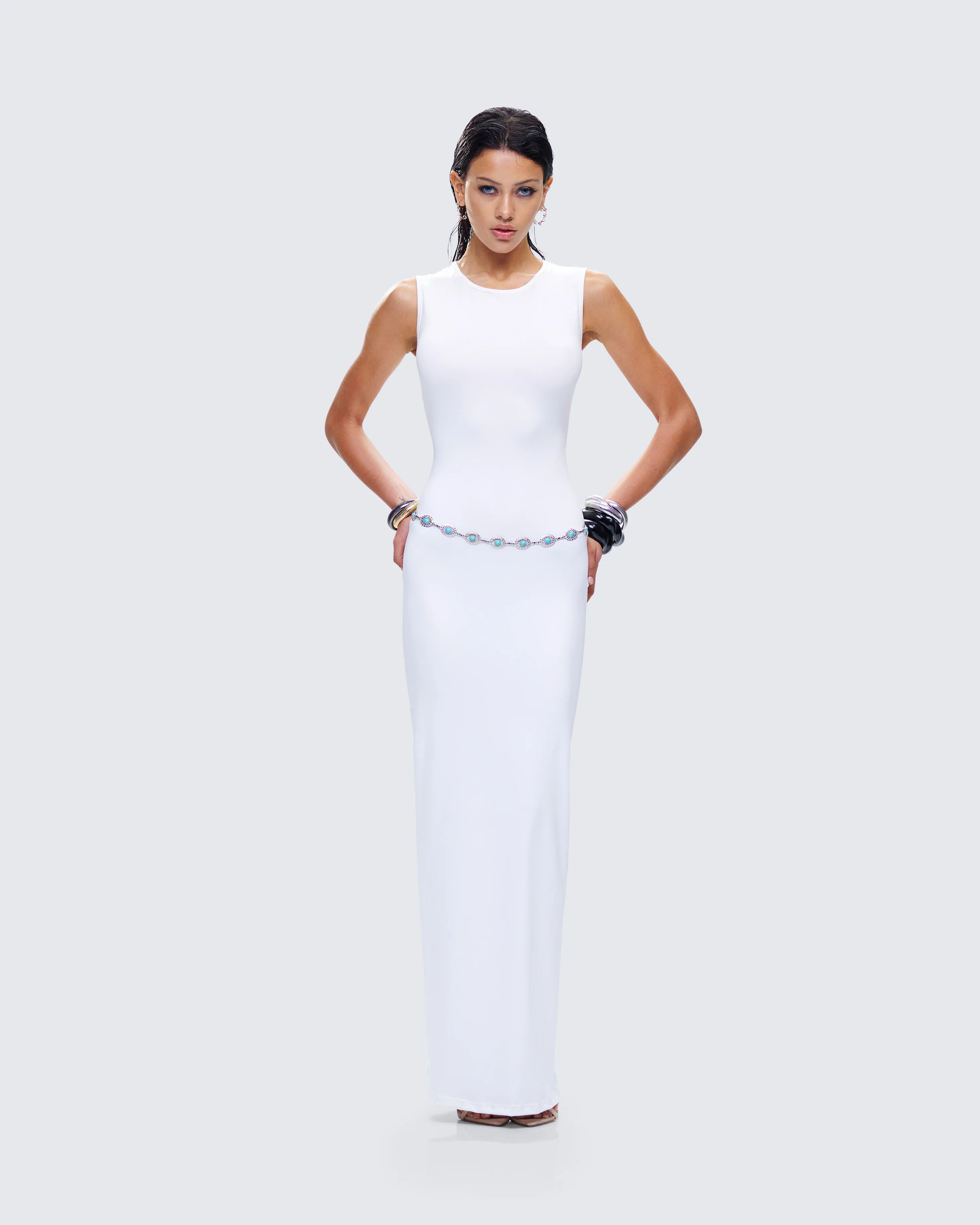 Bailey White Maxi Dress - Image 6