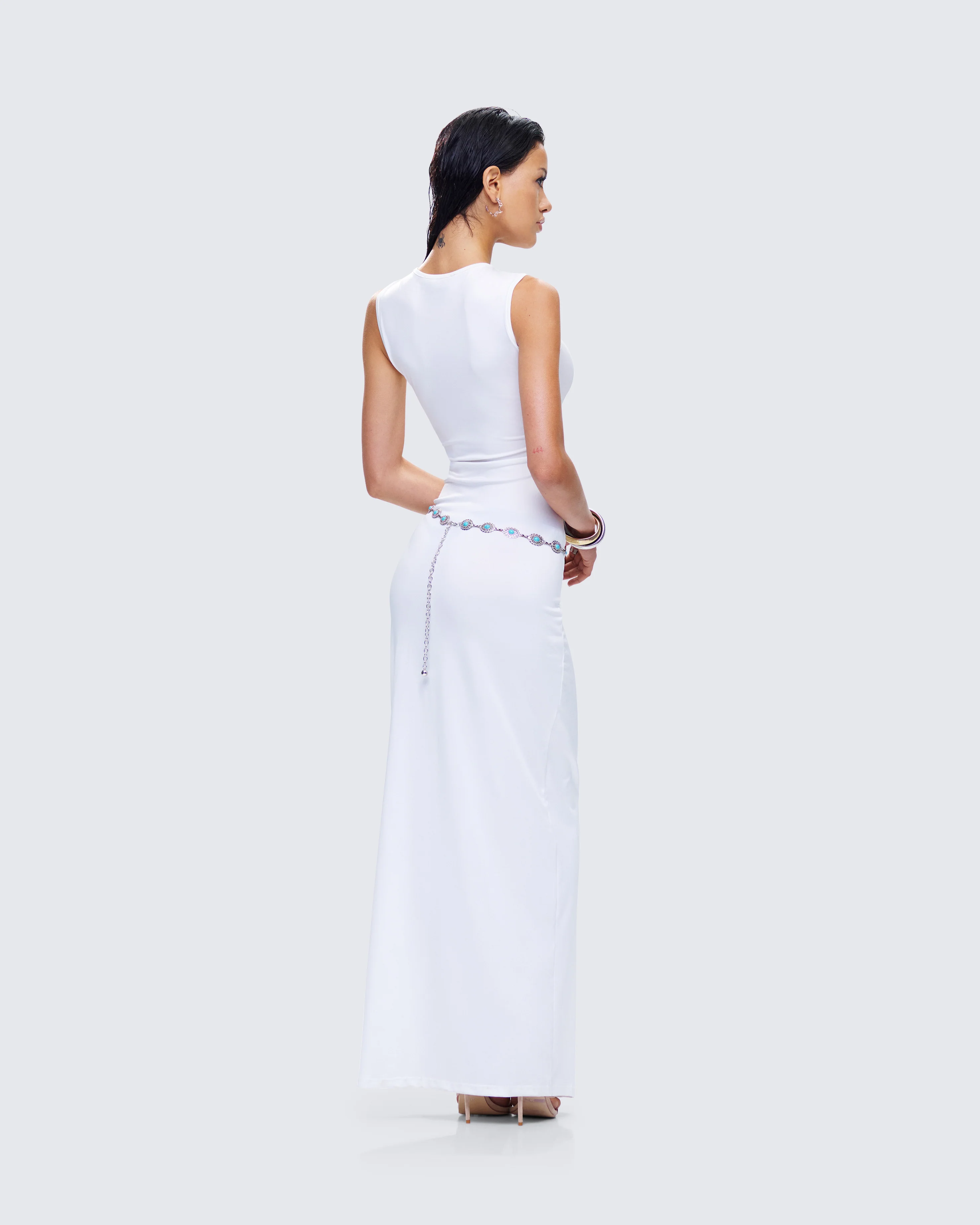 Bailey White Maxi Dress - Image 7