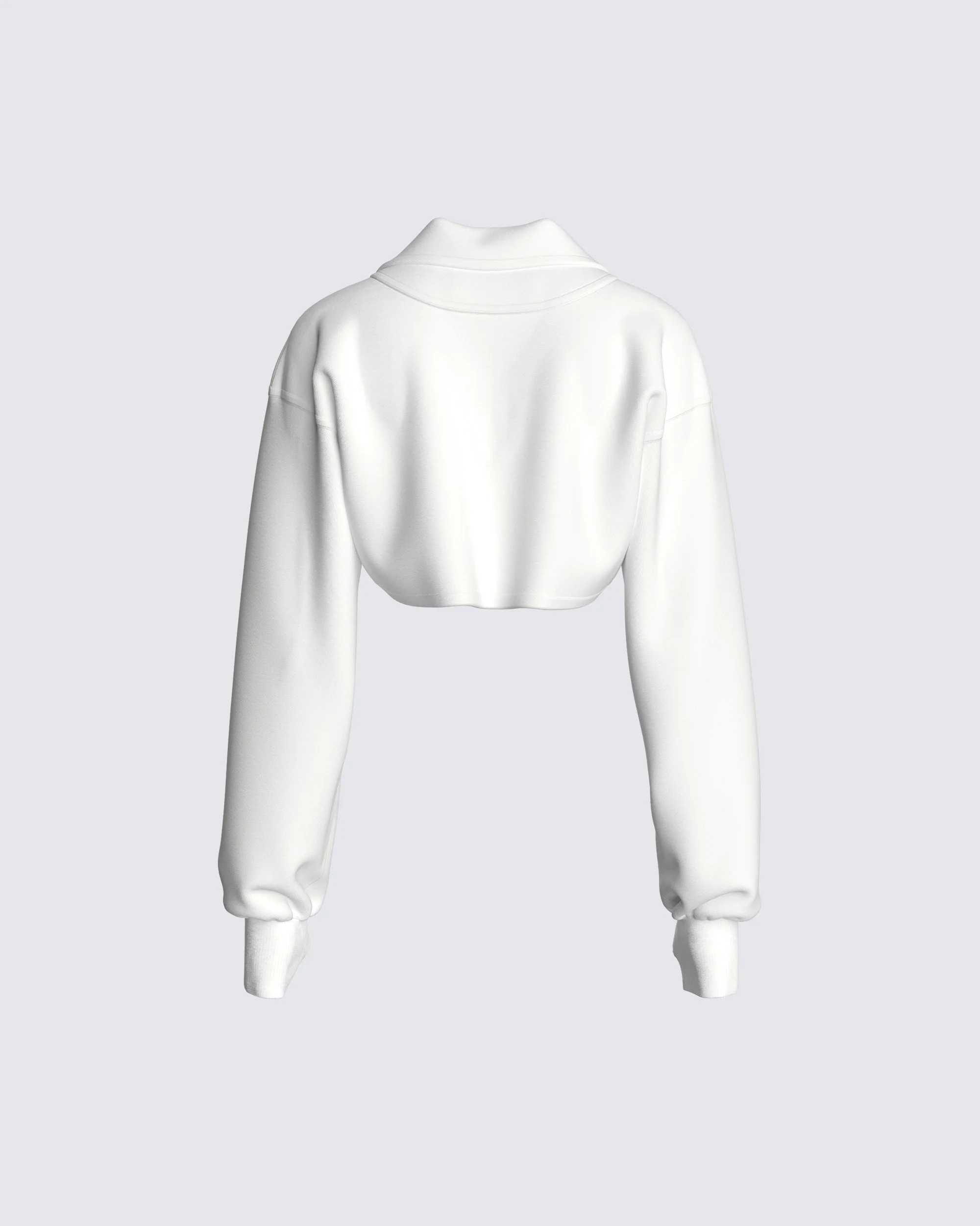 Bella Paradise Cropped Collared Pullover - Image 3