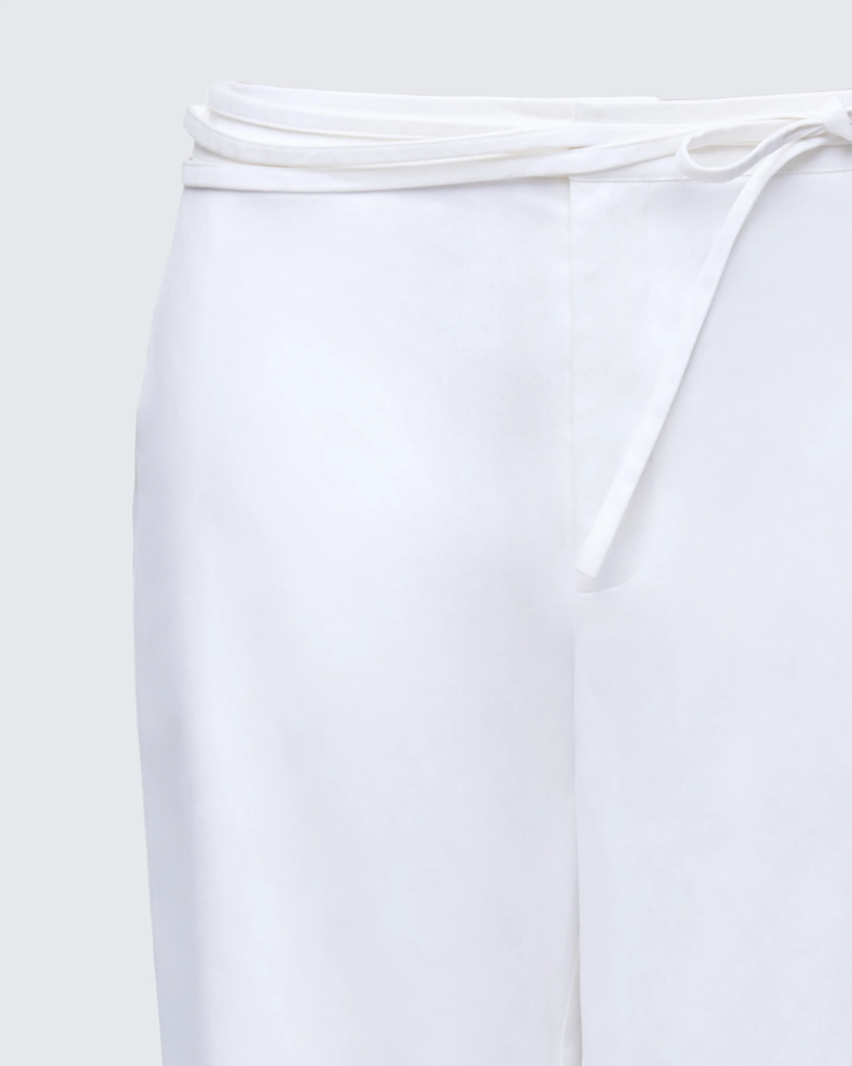 Bessie Ivory Low Rise Tie Pant - Image 8