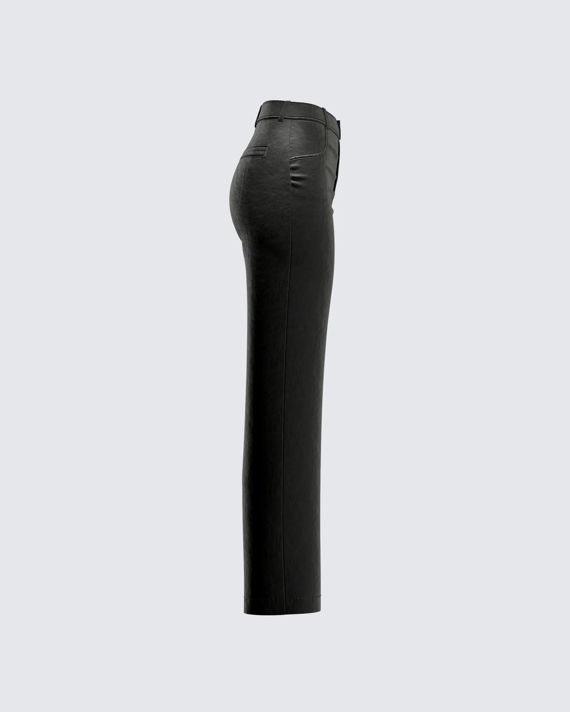 Bess Black Velvet Pants - Image 2