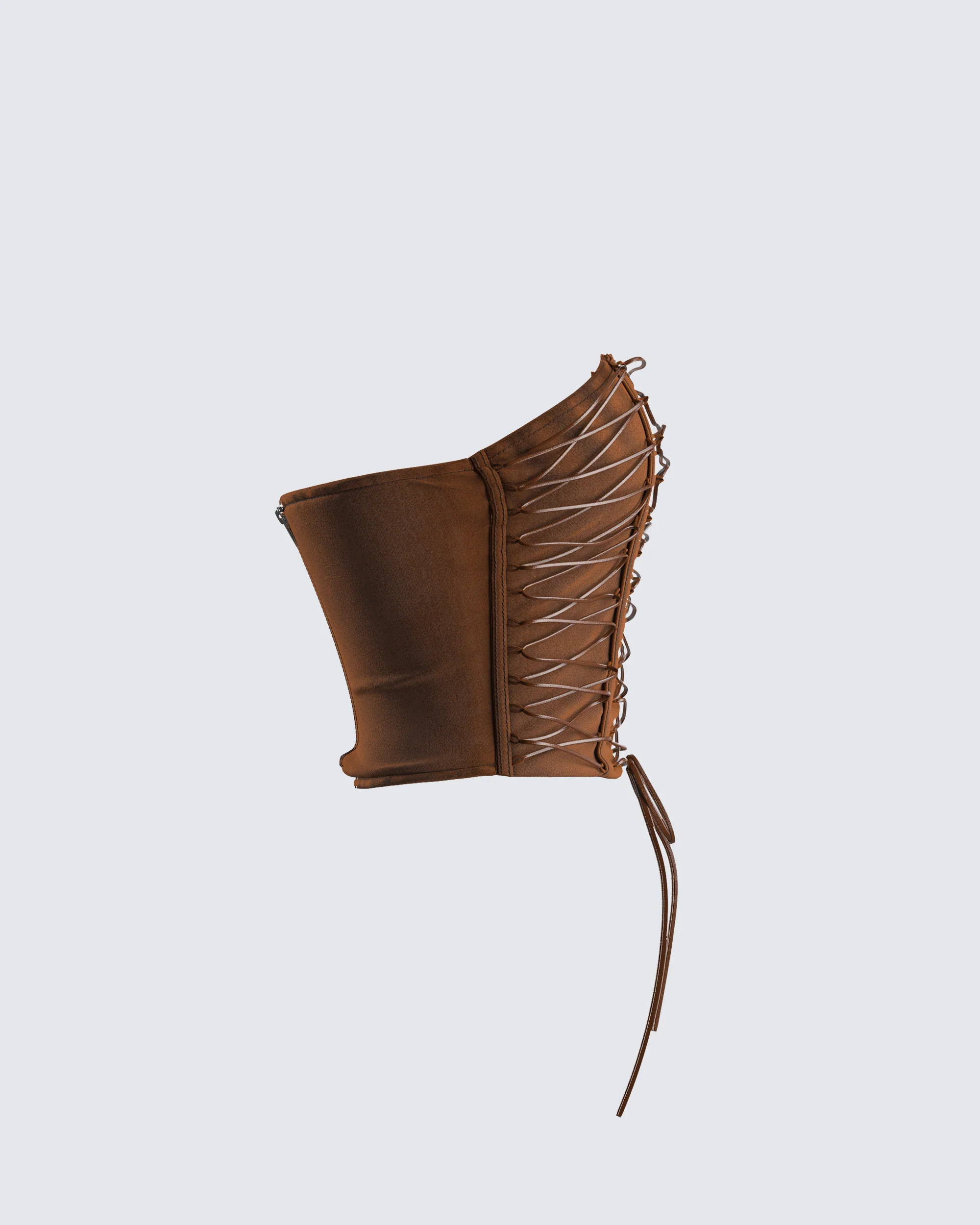 Bette Brown Lace Up Top - Image 2