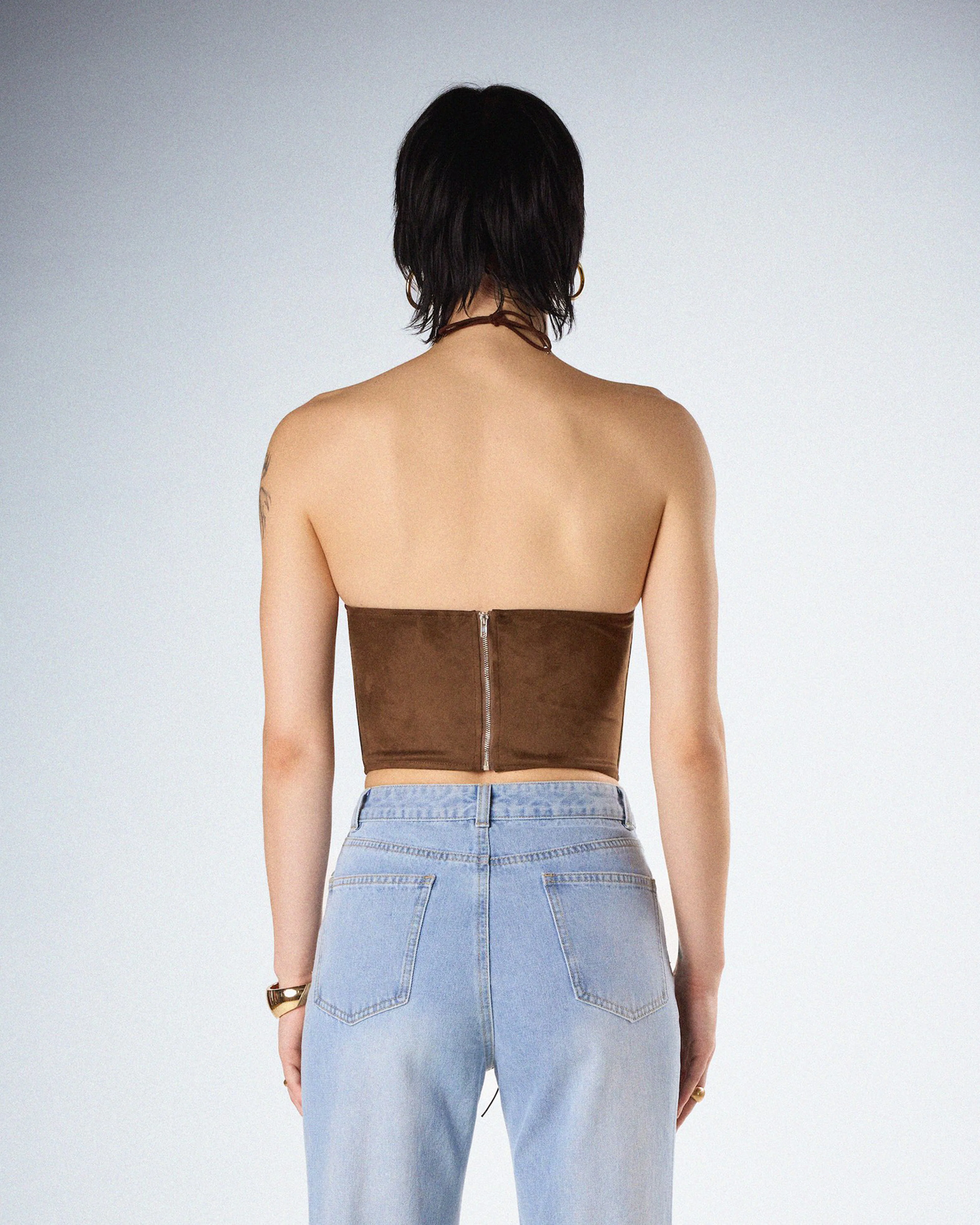 Bette Brown Lace Up Top - Image 7