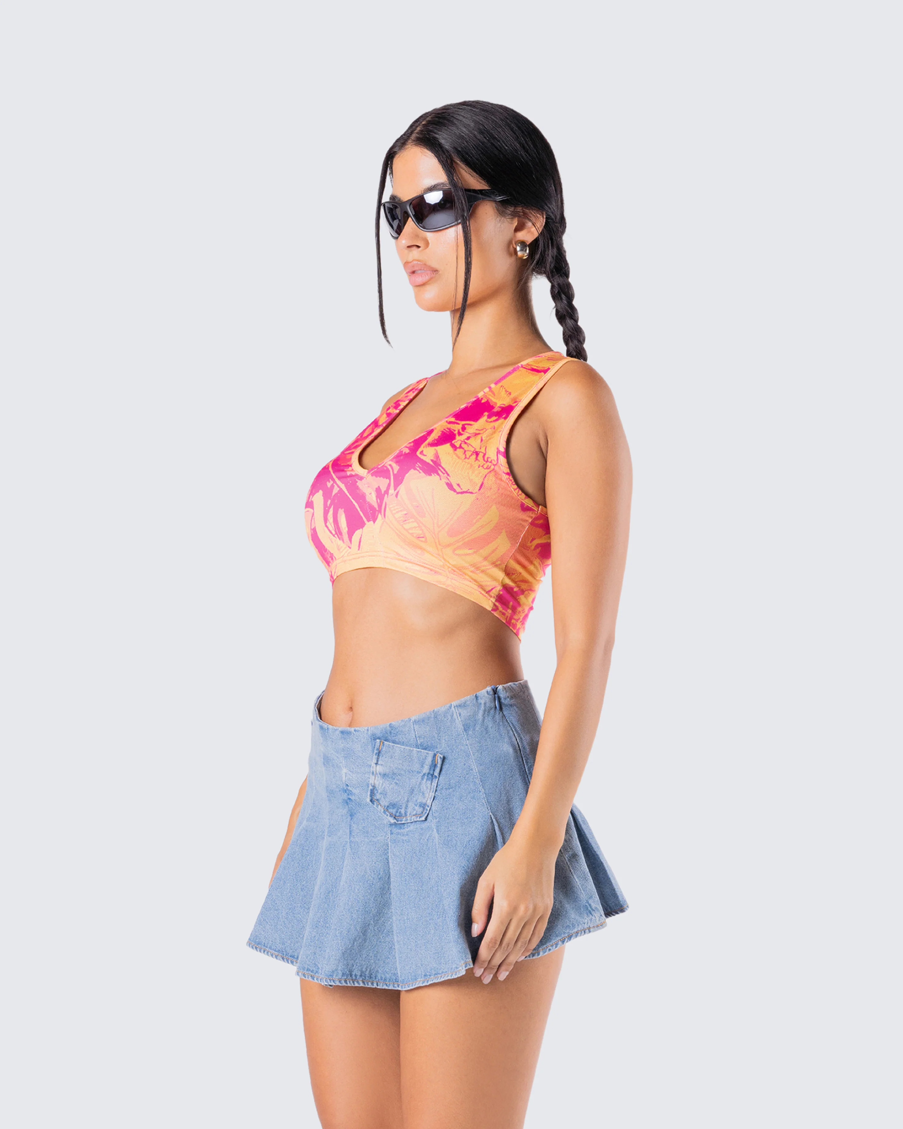 Beverly Tropical Print Top - Image 5