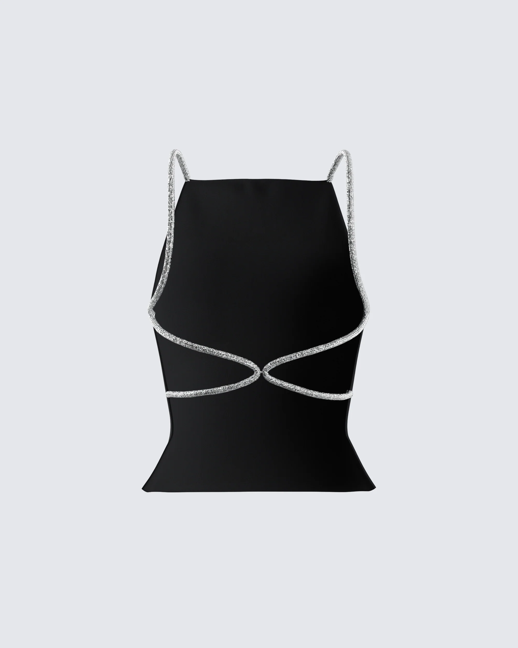 Birgit Black Rhinestone Top - Image 3