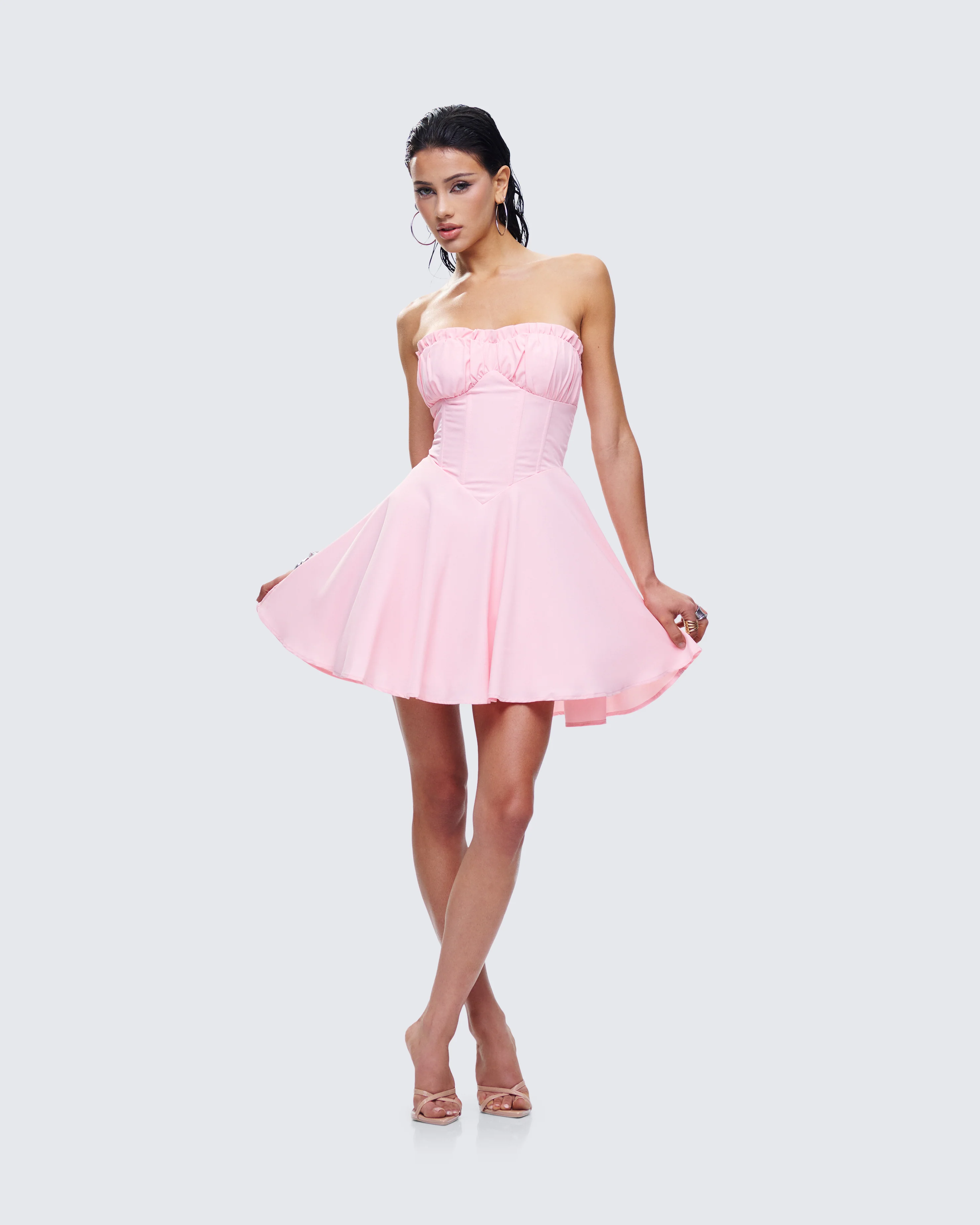 Bonnie Pink Mini Dress - Image 5