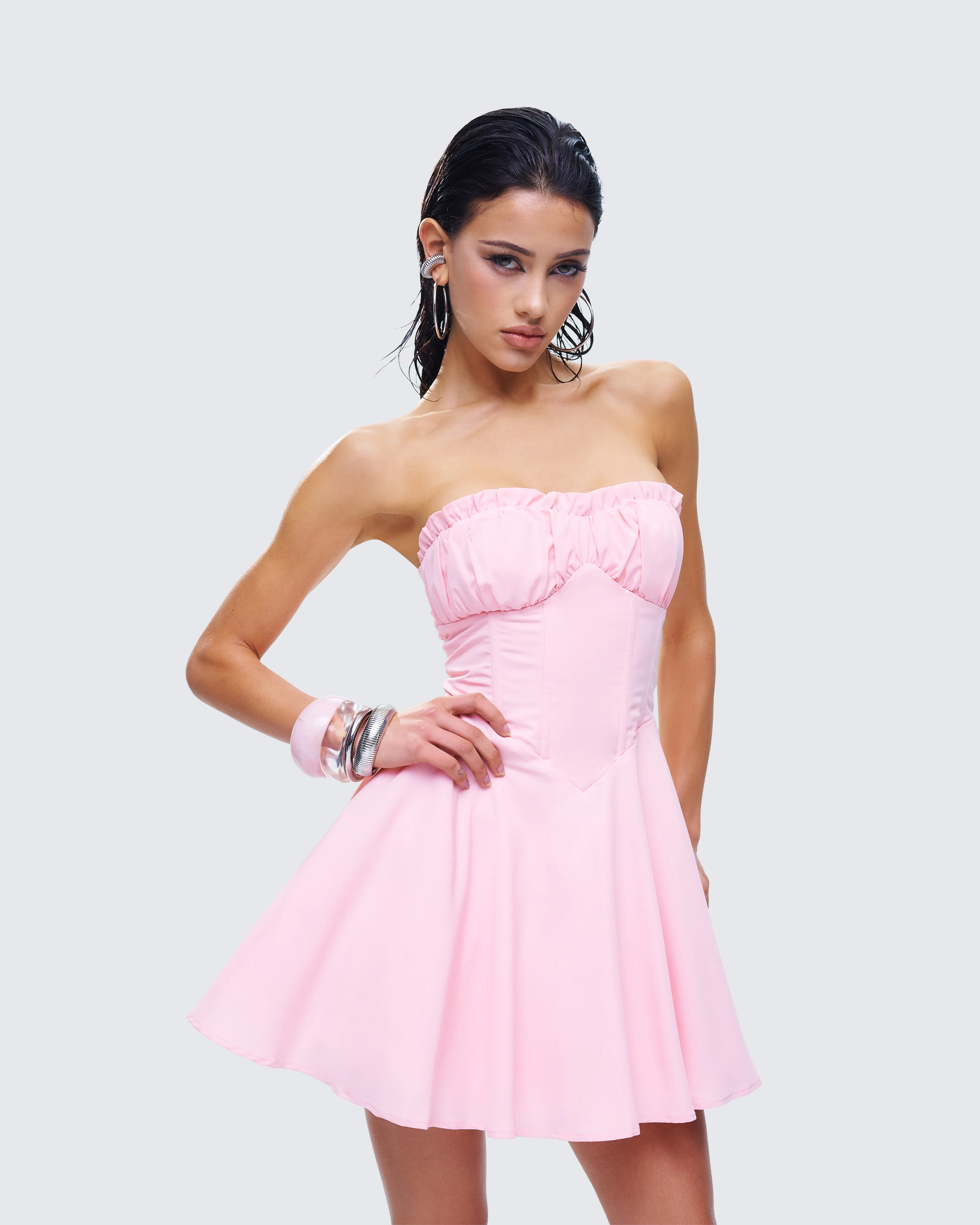 Bonnie Pink Mini Dress - Image 8