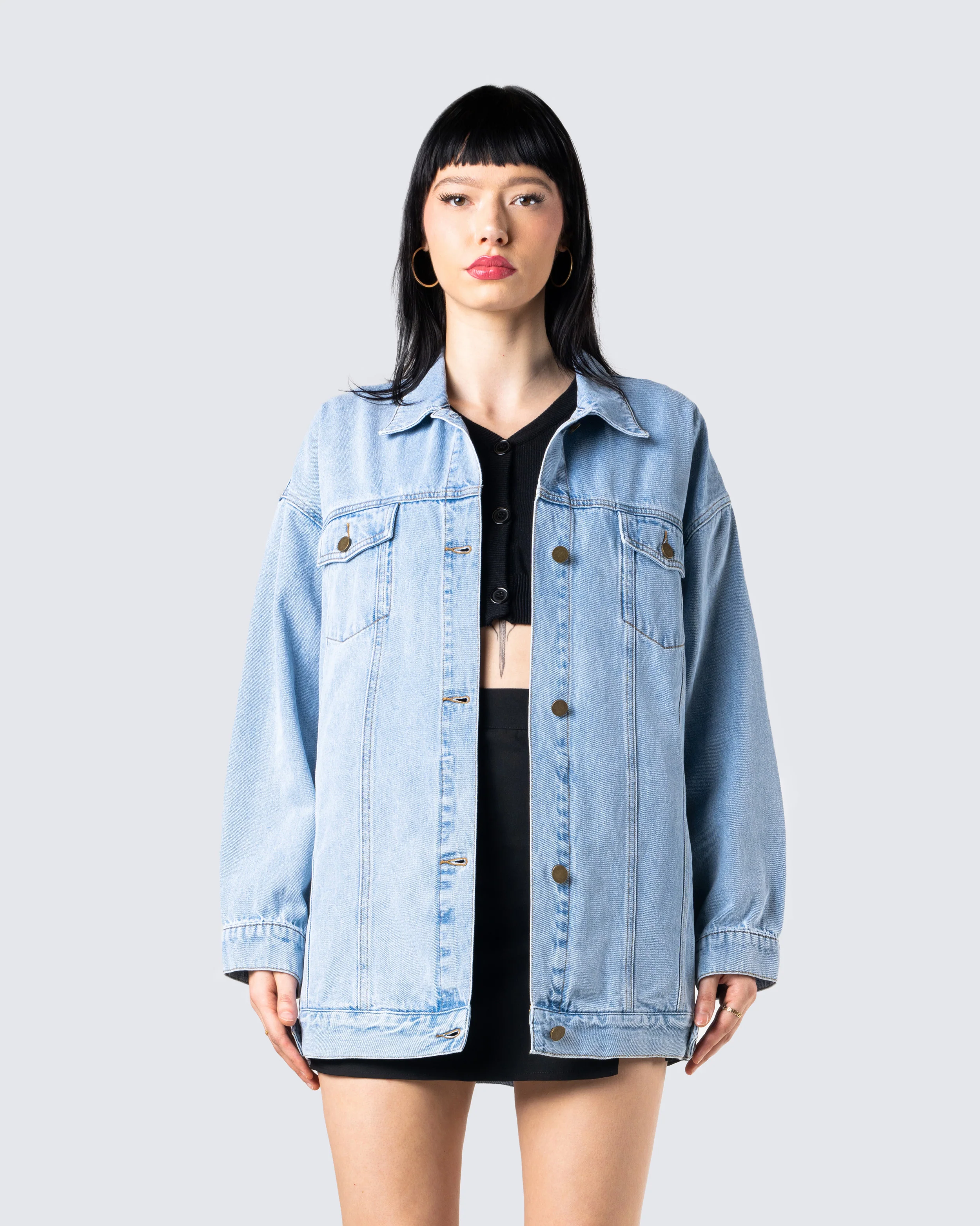 Bree Blue Denim Oversize Jacket - Image 4