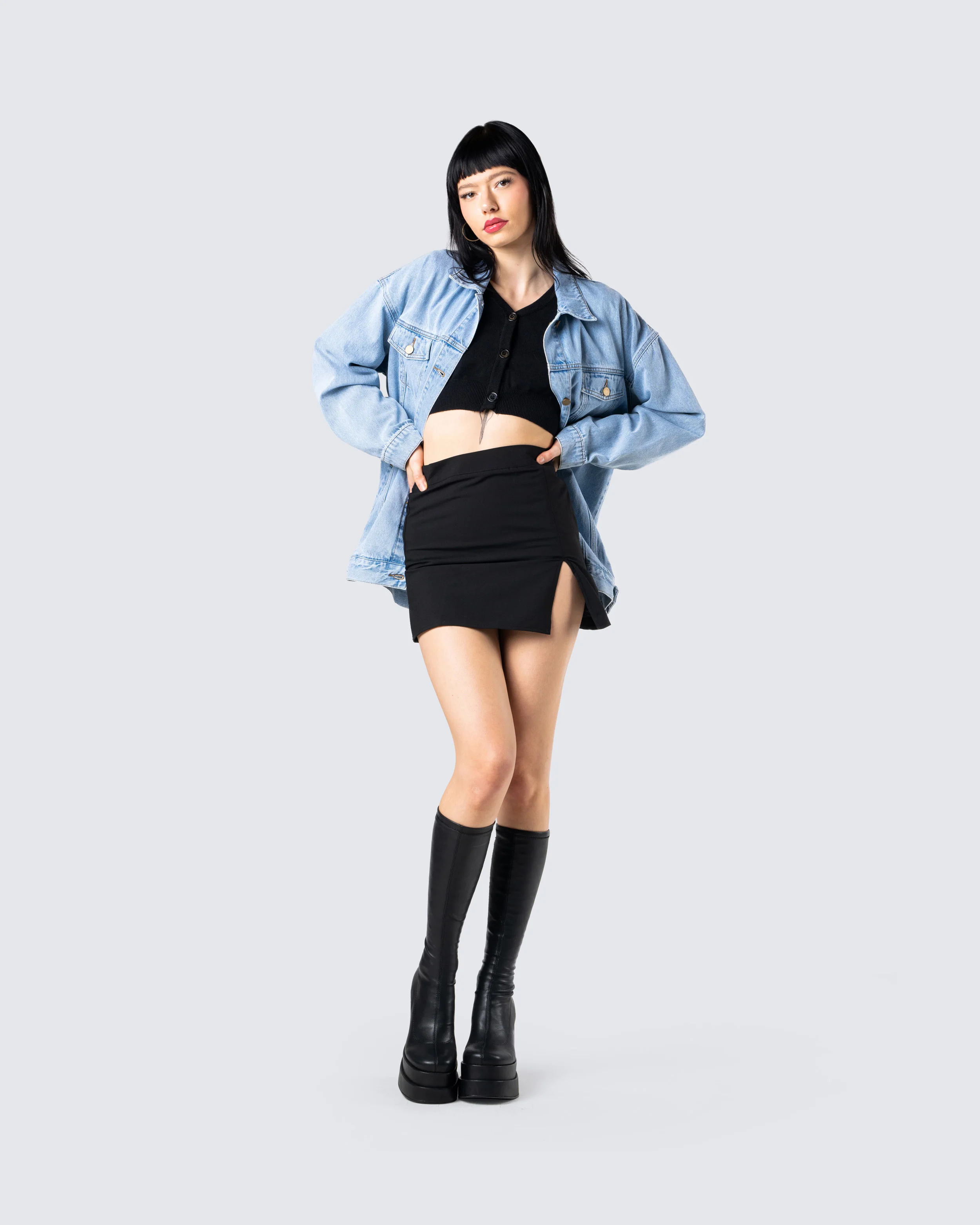 Bree Blue Denim Oversize Jacket - Image 8