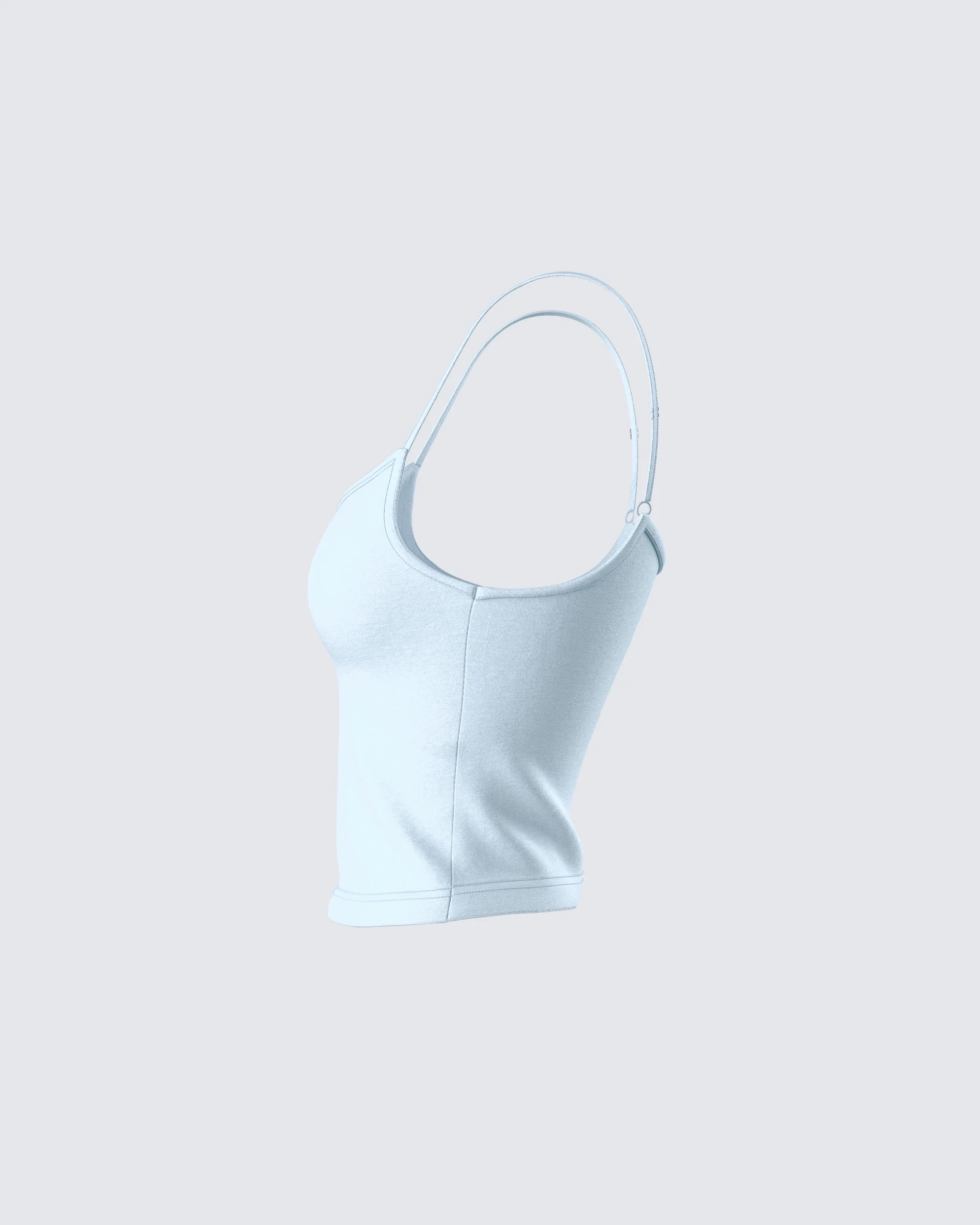 Bri Blue Cami Tank Top - Image 2