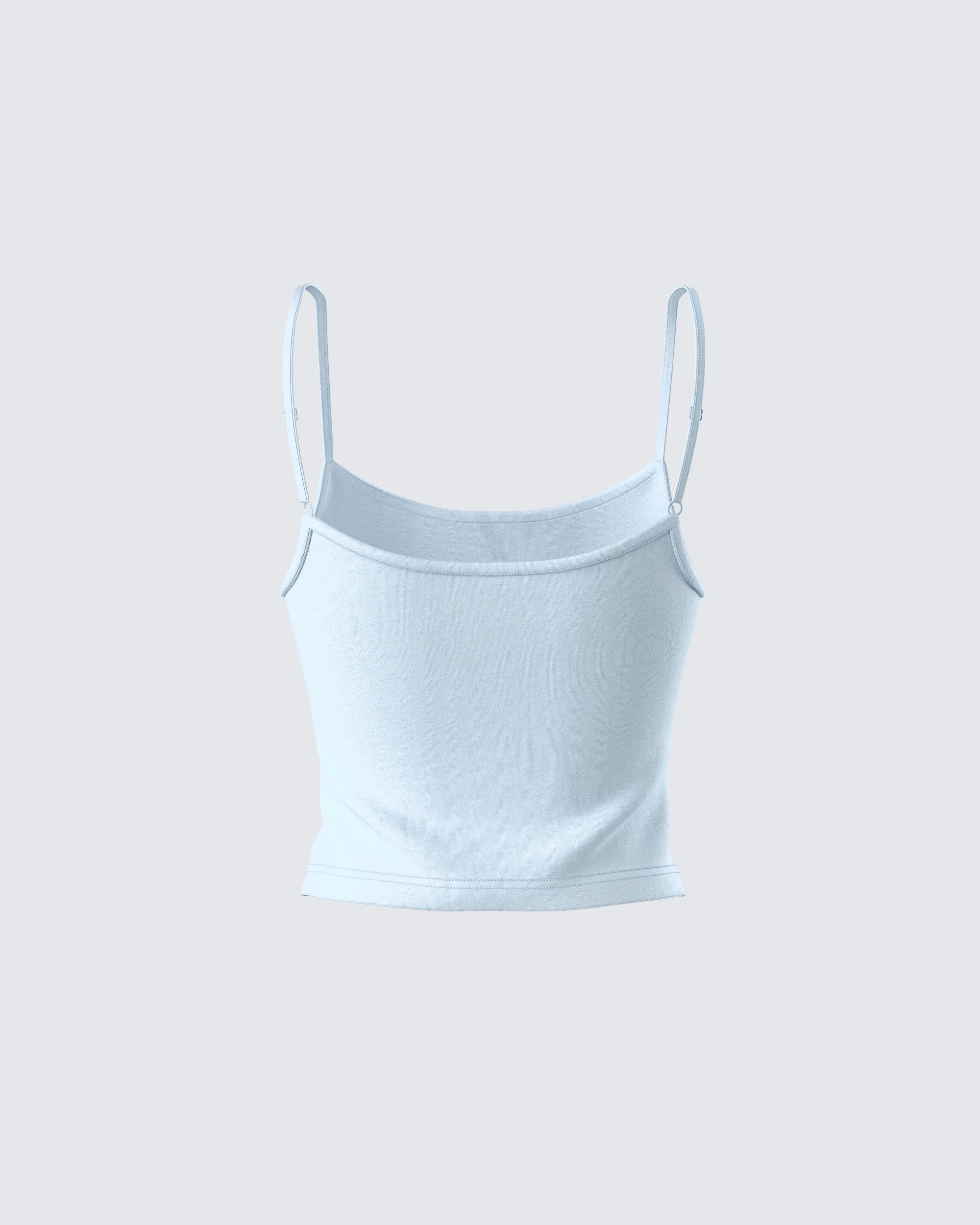 Bri Blue Cami Tank Top - Image 3