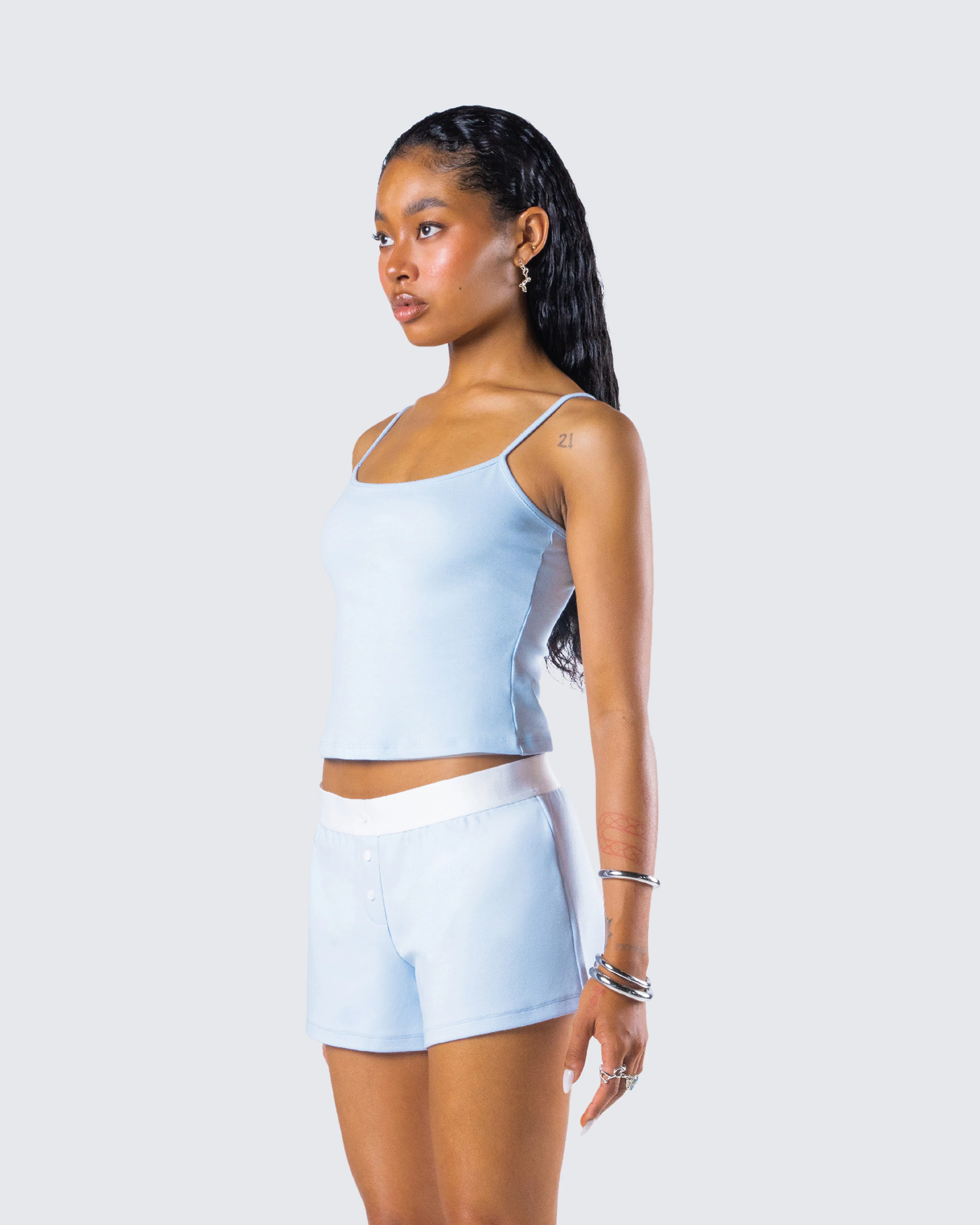 Bri Blue Cami Tank Top - Image 5