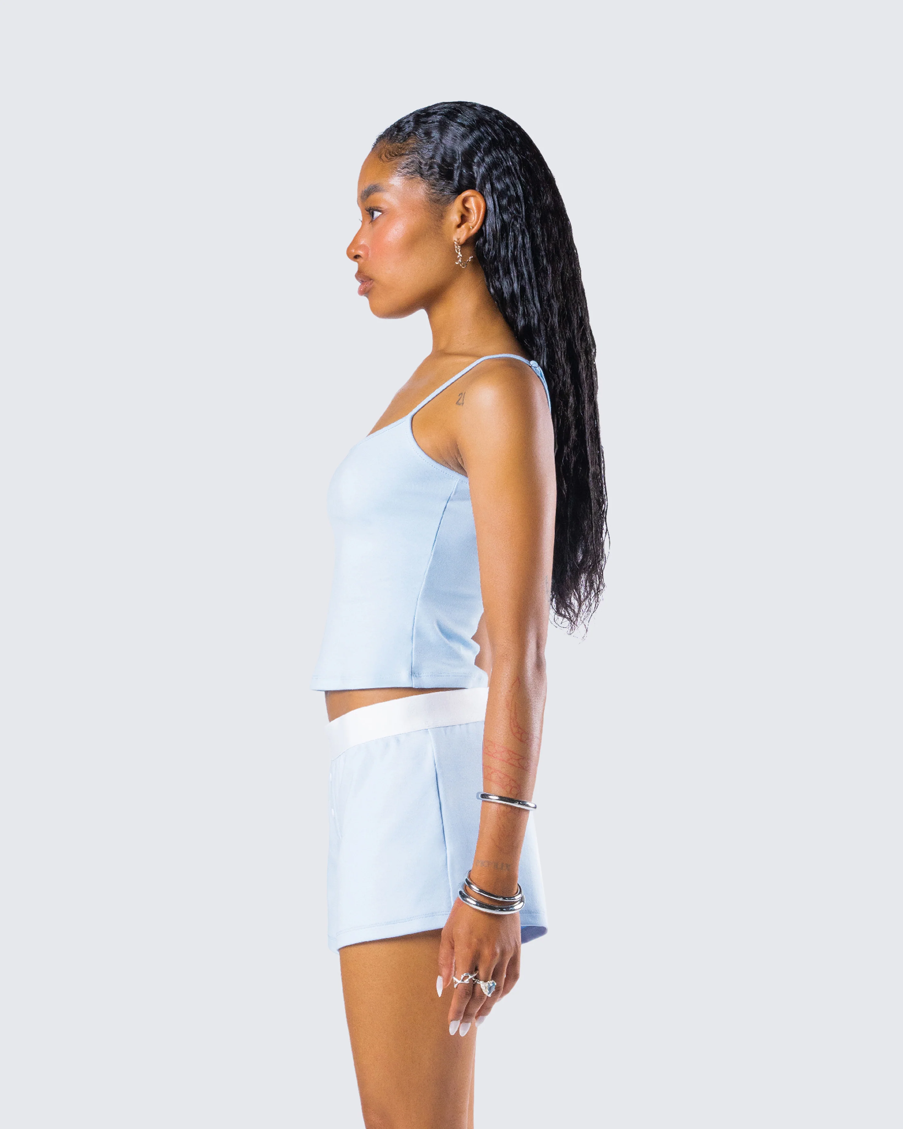 Bri Blue Cami Tank Top - Image 6