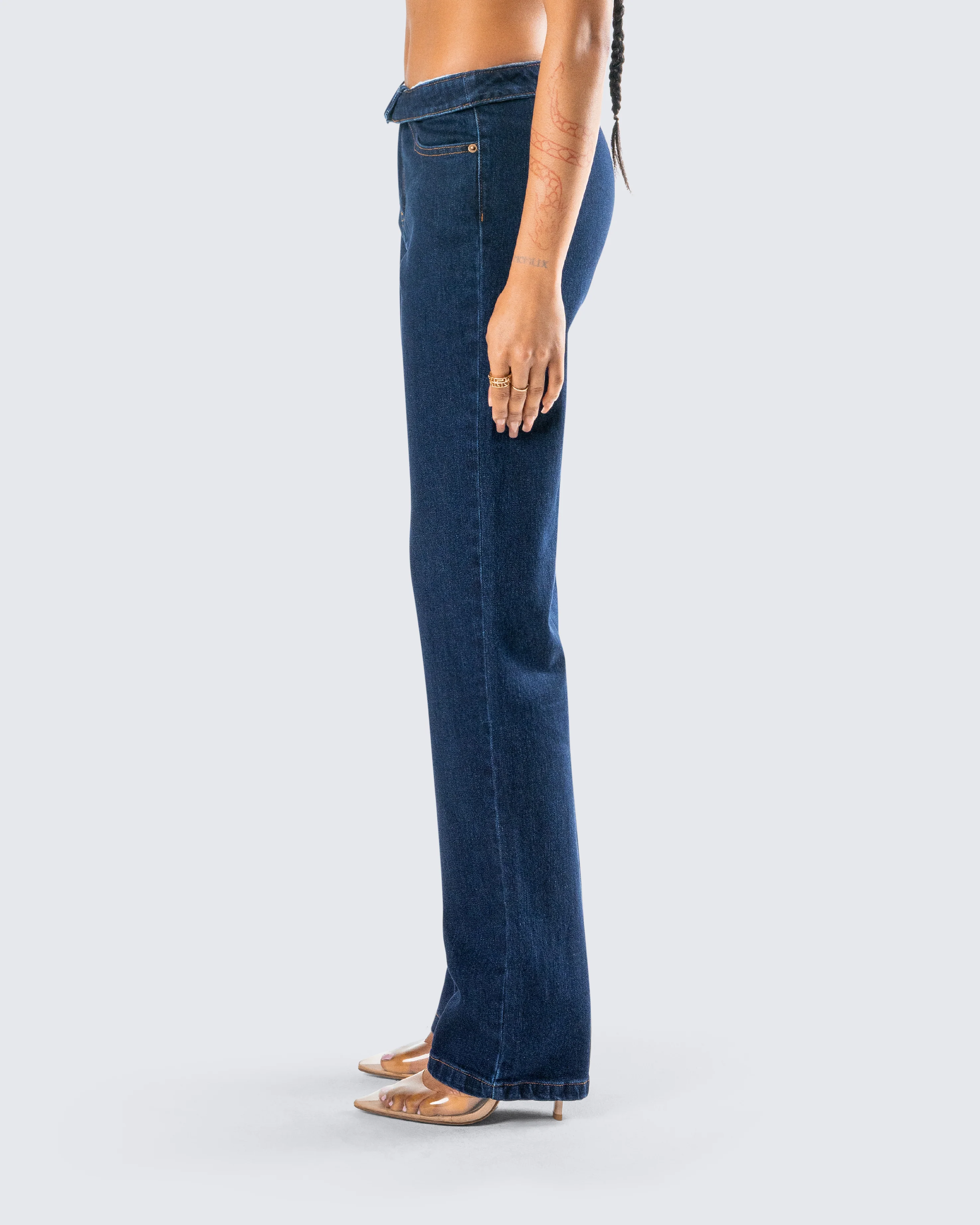 Briar Blue Low Waist Denim Pant - Image 6