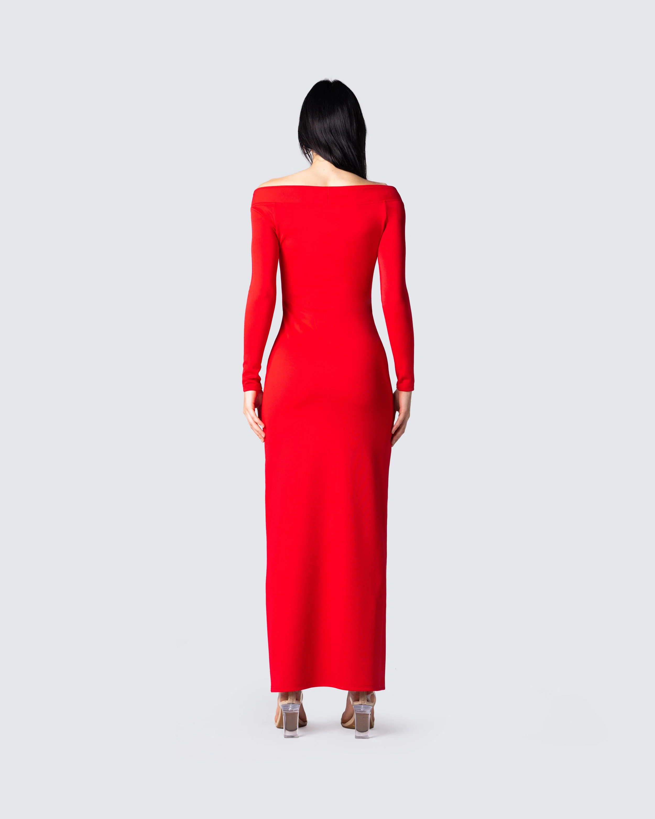 Brooke Red Maxi Dress - Image 6