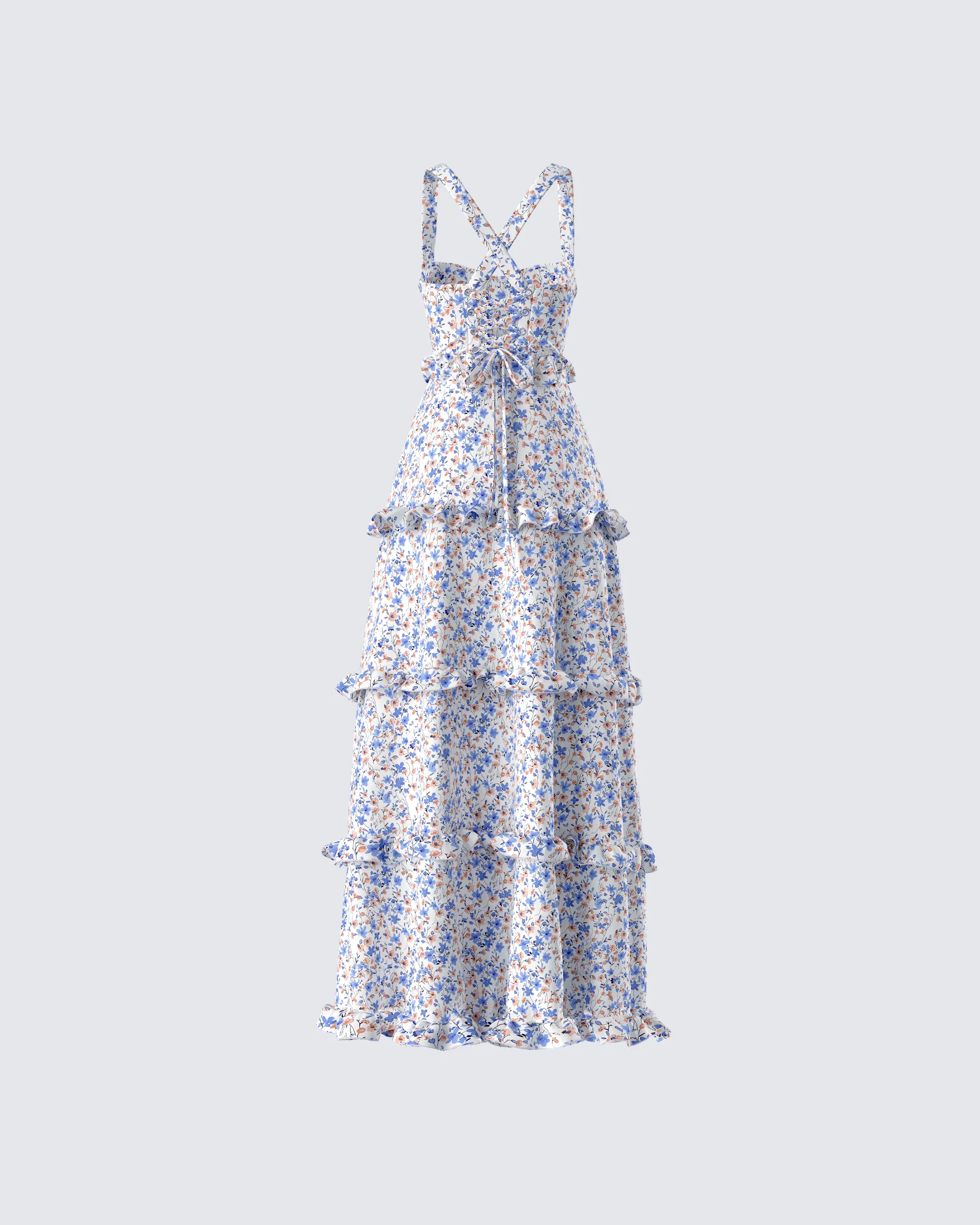 Brooklyn Multi Floral Print Dress - Image 3