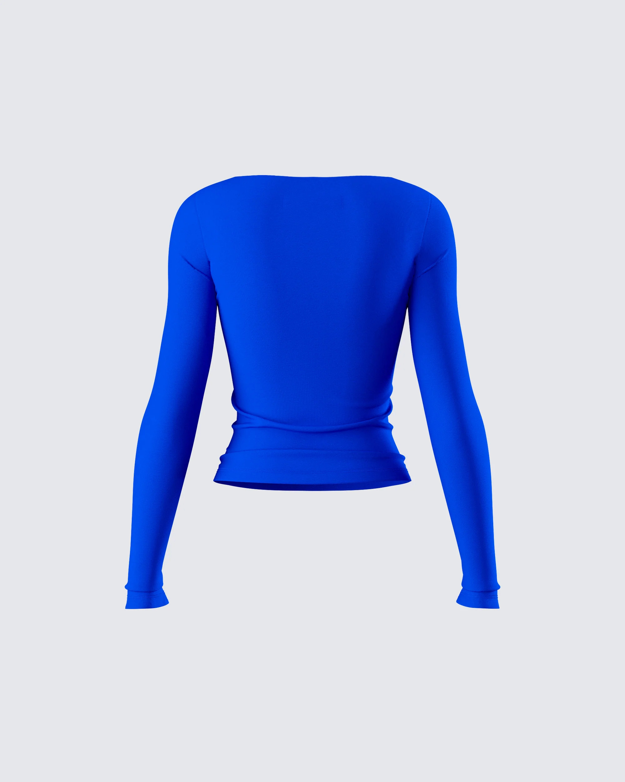 Brynee Blue Long Sleeve Top - Image 3