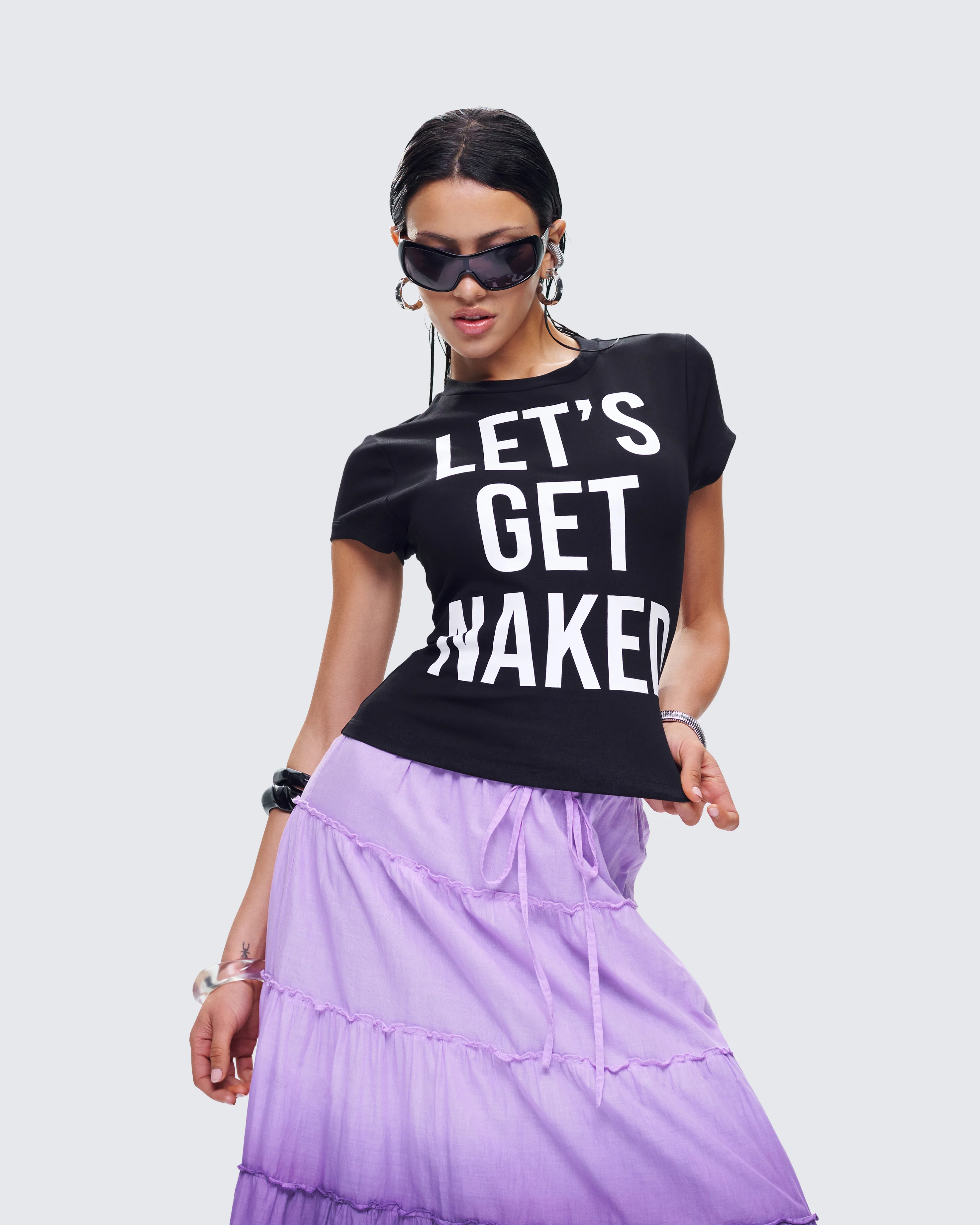 Calianna Black Graphic Tee - Image 6