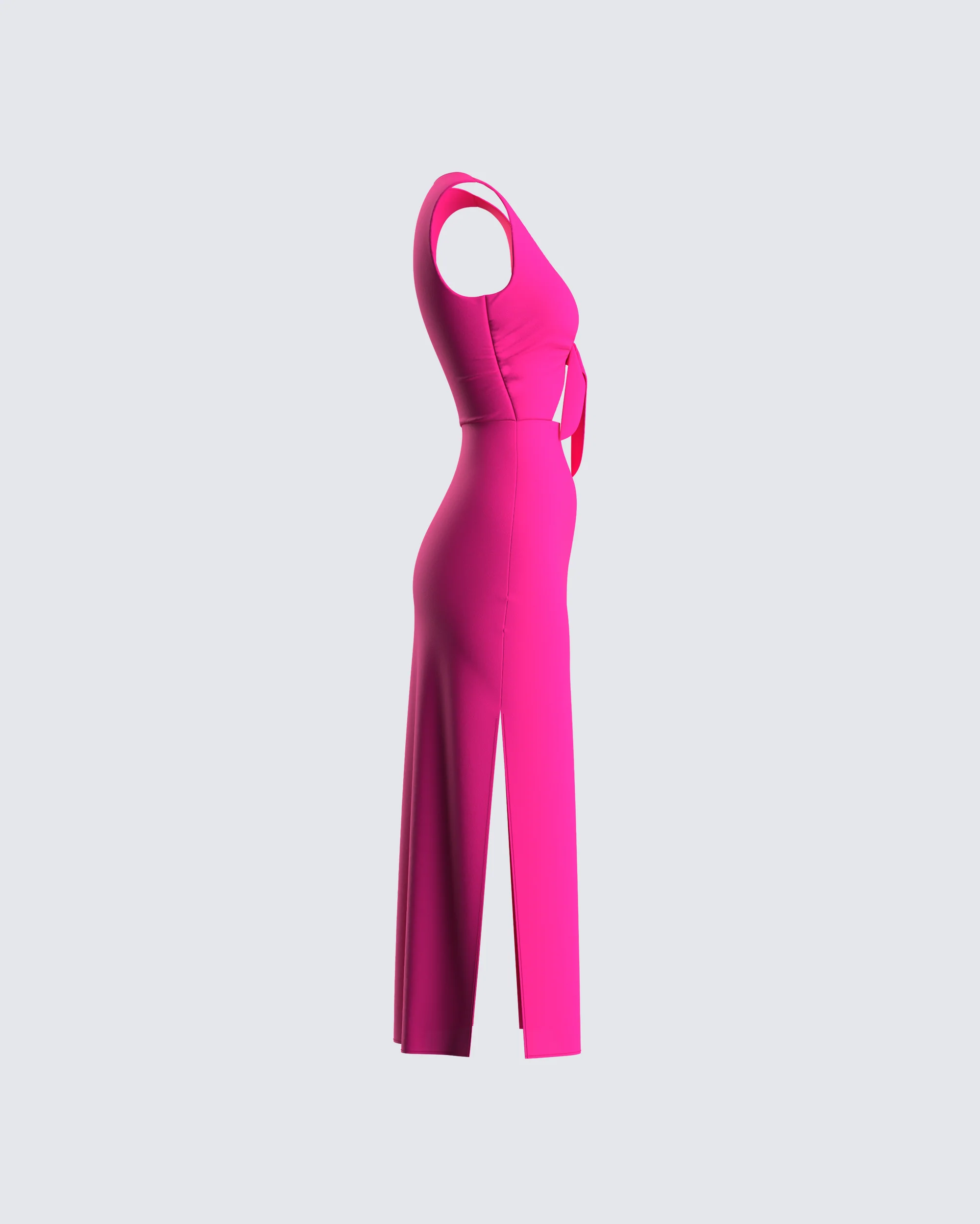Calliope Hot Pink Midi Dress - Image 2