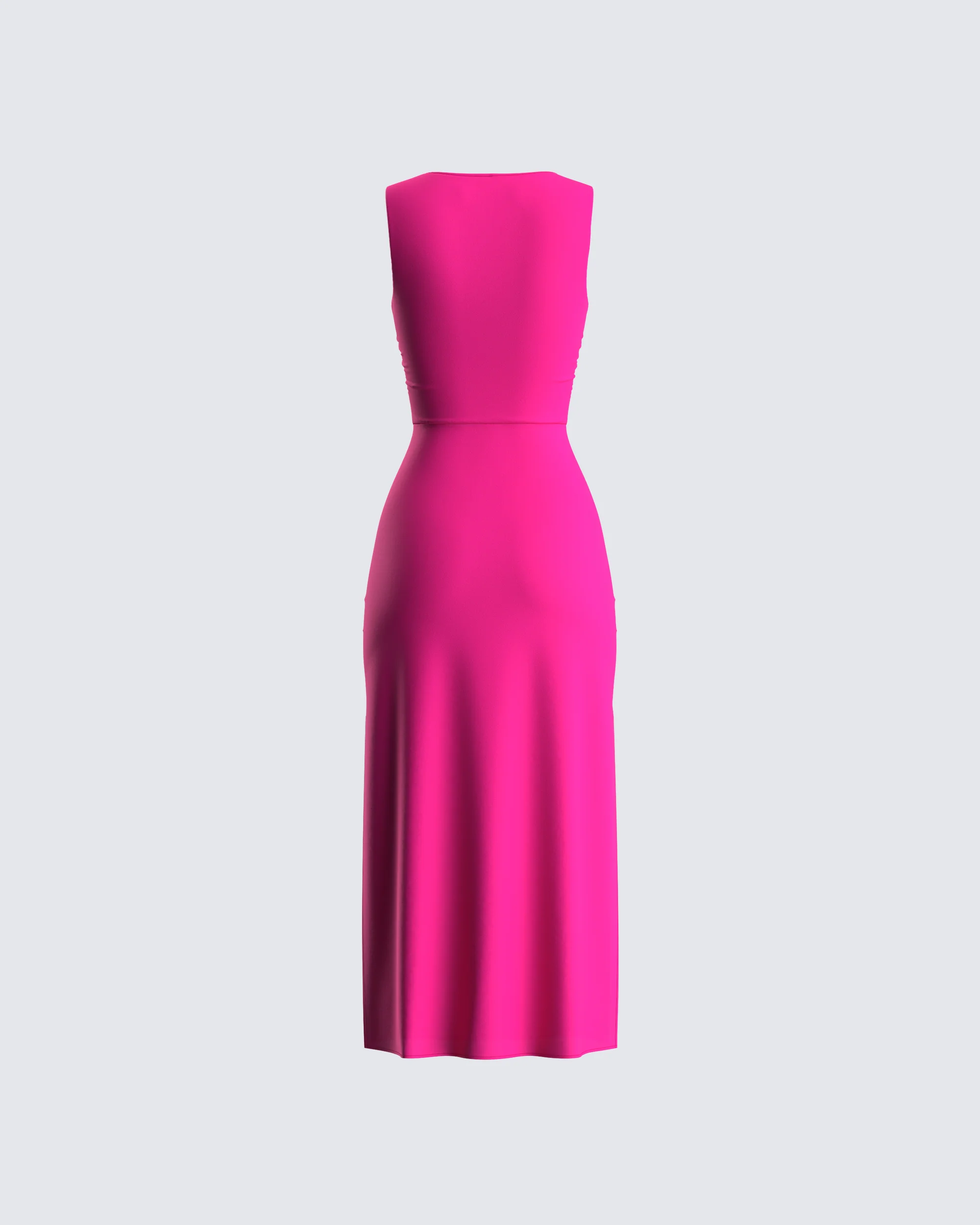 Calliope Hot Pink Midi Dress - Image 3