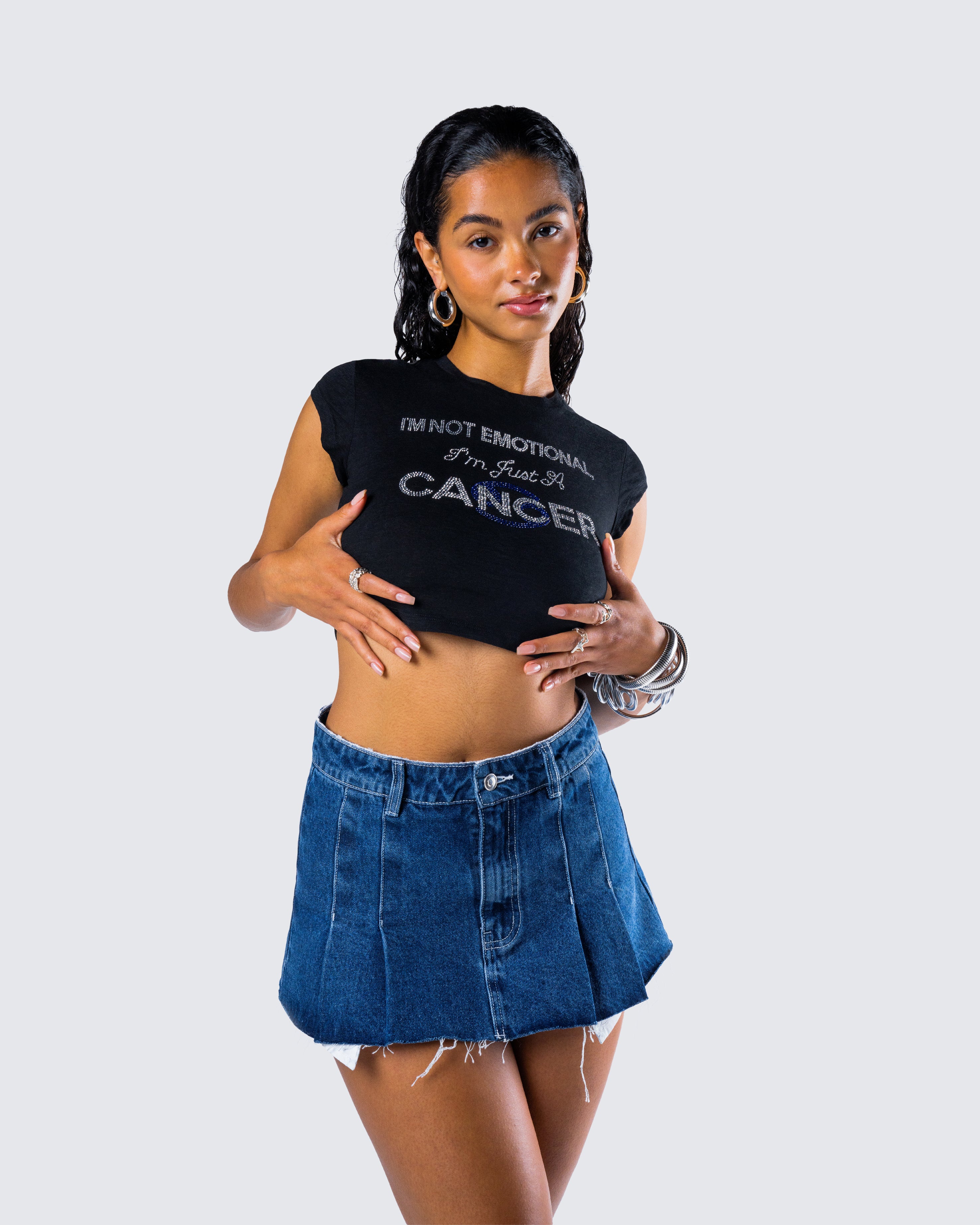 Cambria Black Cancer Graphic Top - Image 8