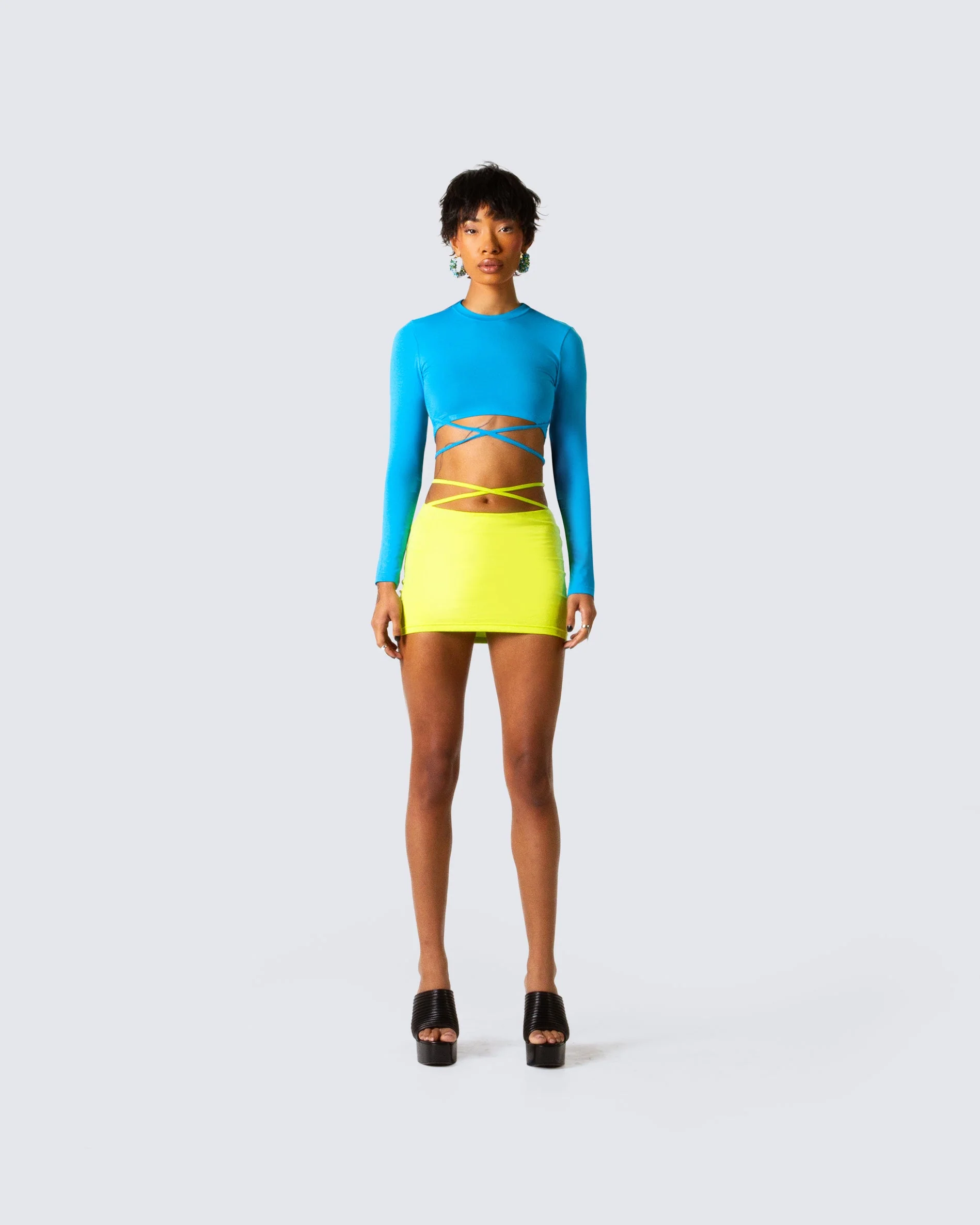 Cameron Blue Long Sleeve Top - Image 4