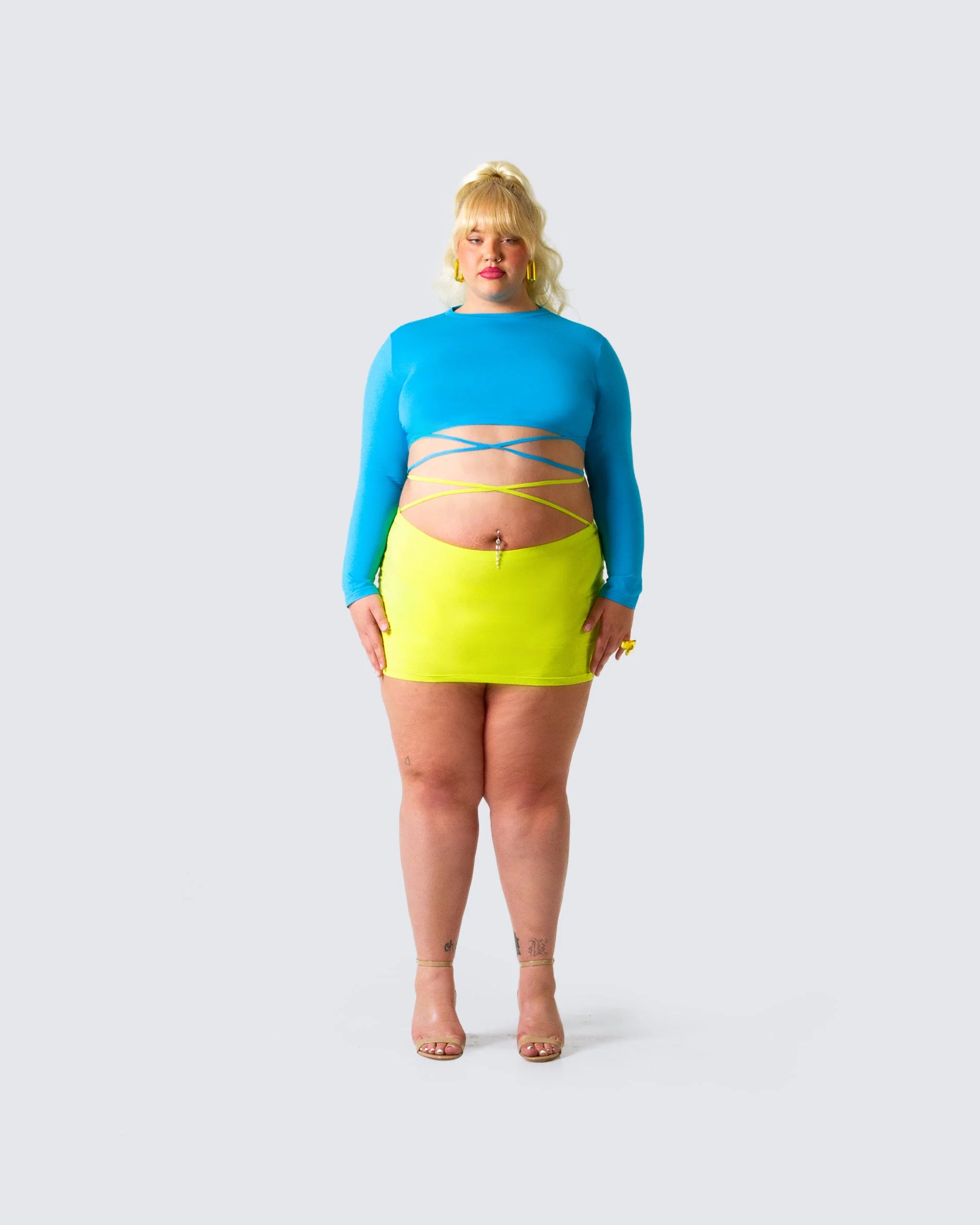 Cameron Yellow Mini Skirt - Image 5