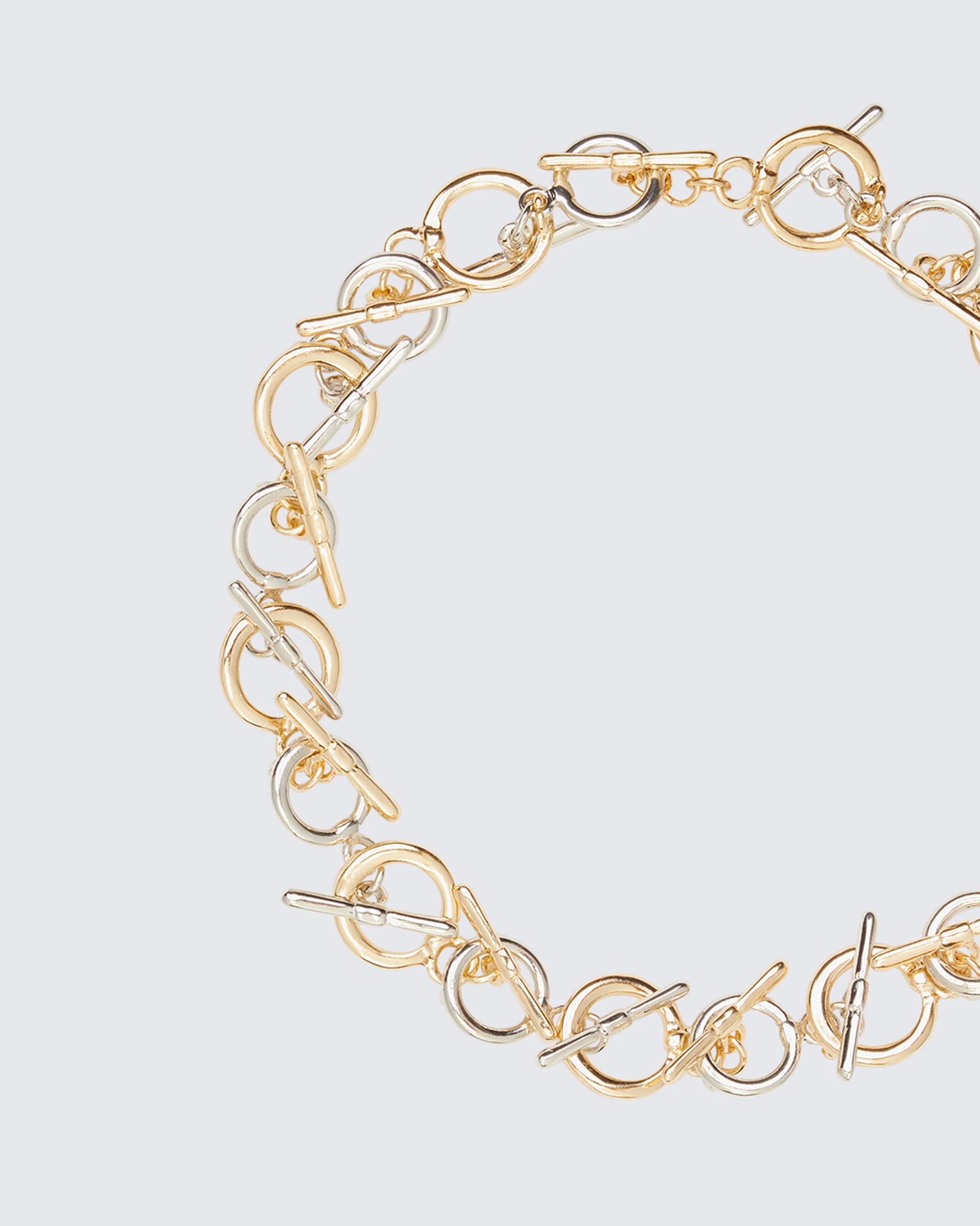 Candace Metal Mix T-Bar Choker - Image 2