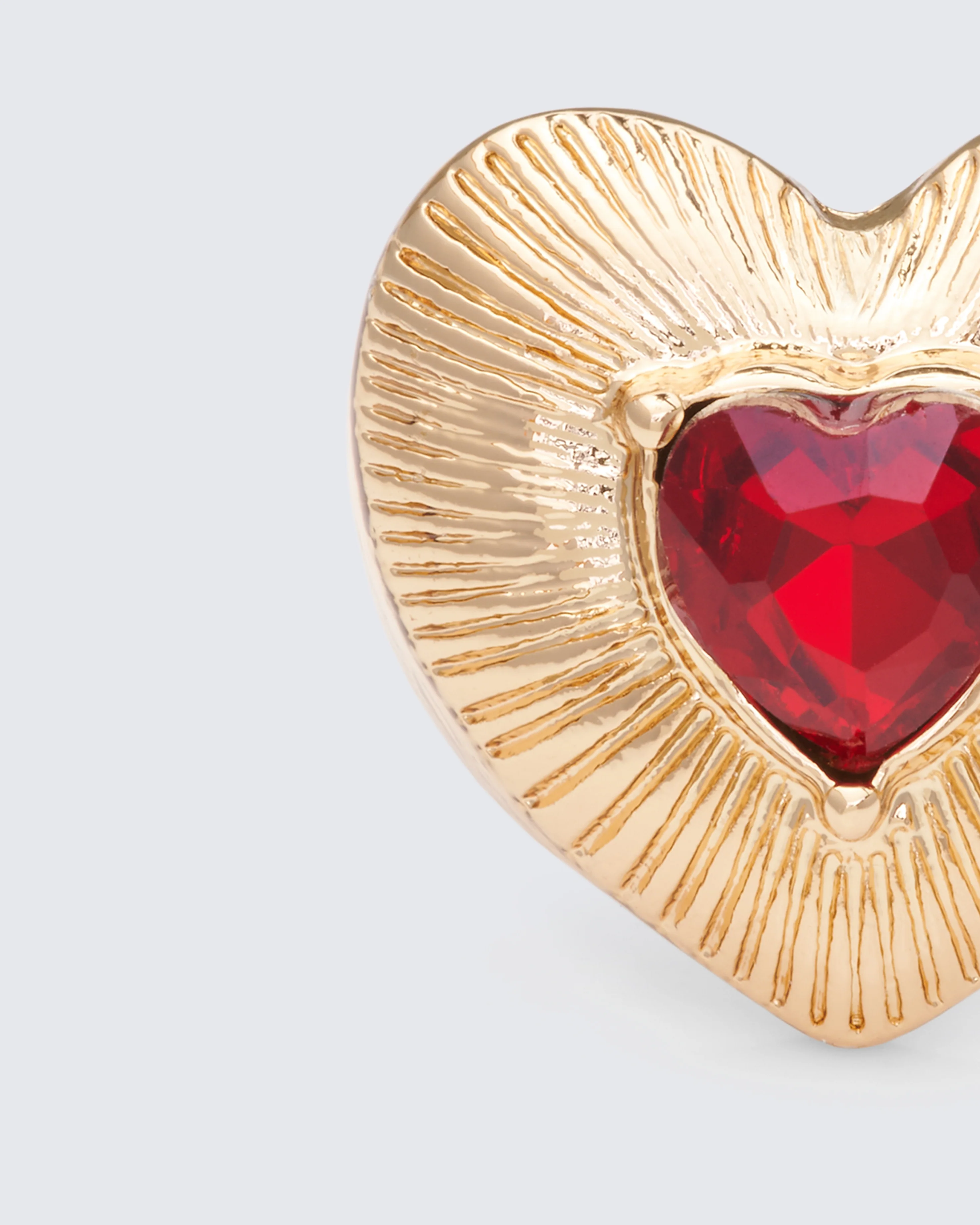 Carolyn Gold Heart Ring - Image 3