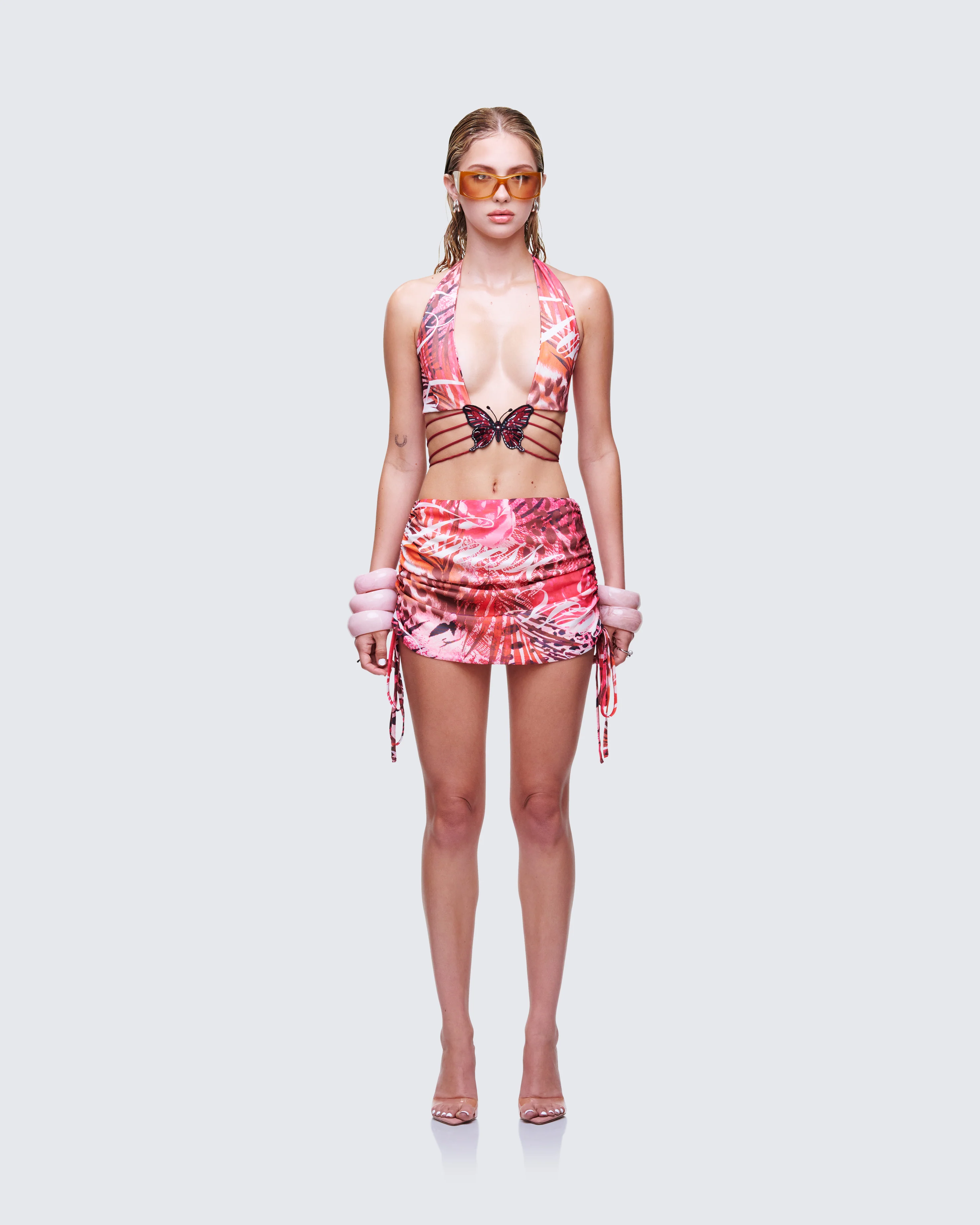 Cece Orange Printed Set - Image 2