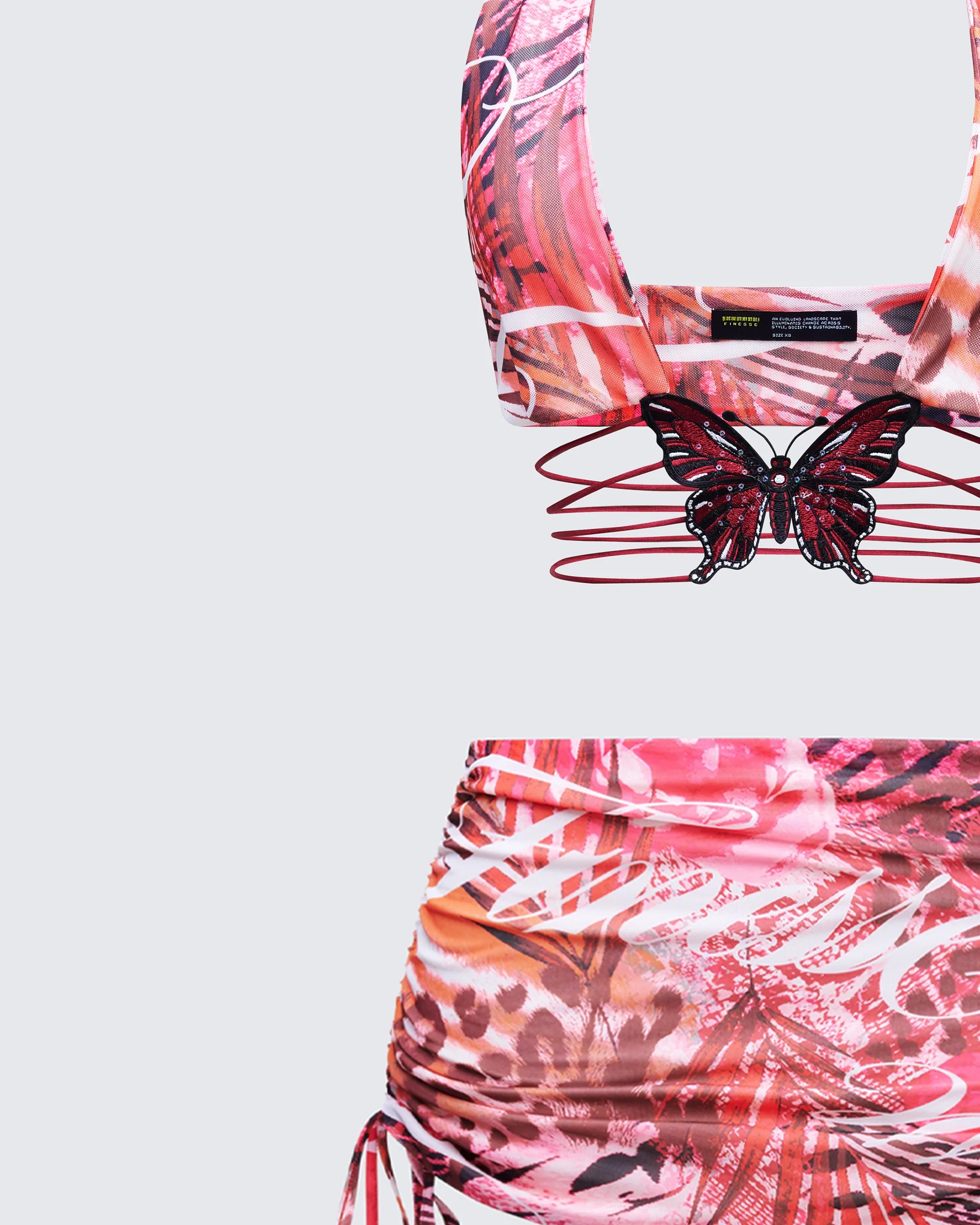 Cece Orange Printed Set - Image 6