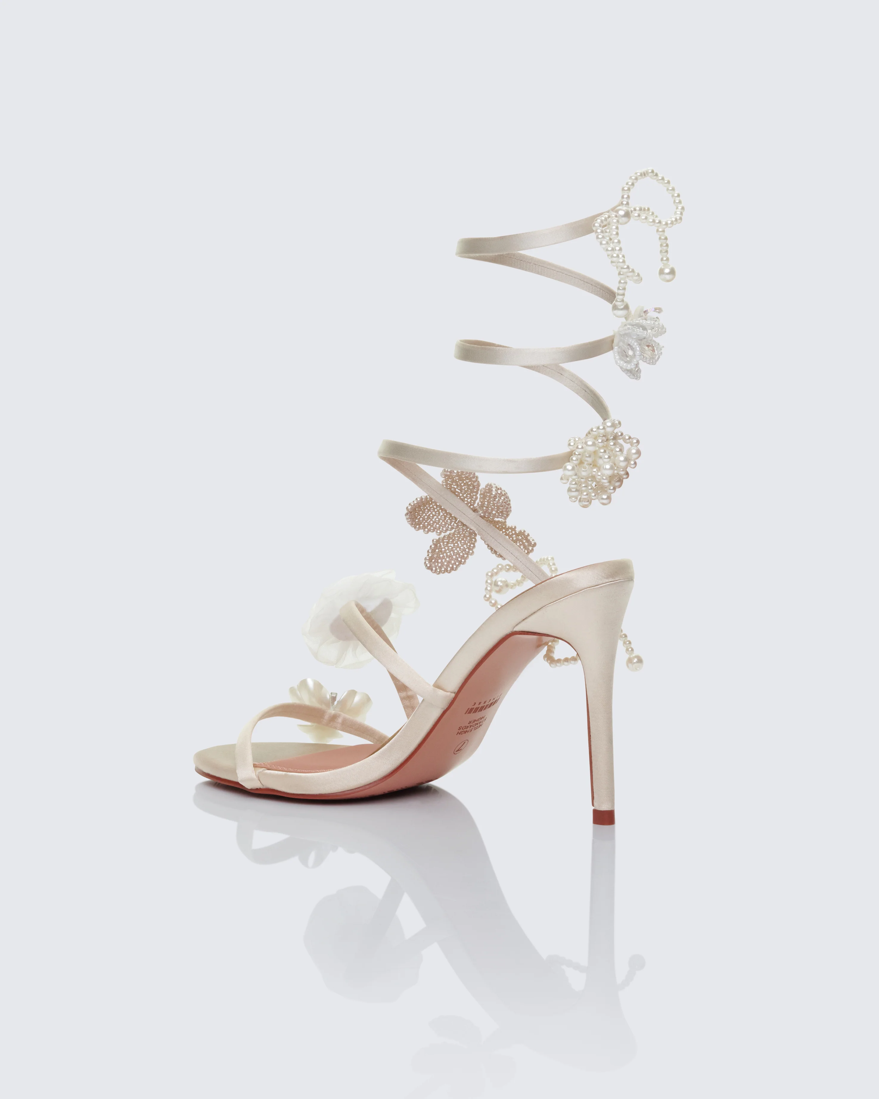 Celeste Ivory Pearl Spiral Sandal - Image 3
