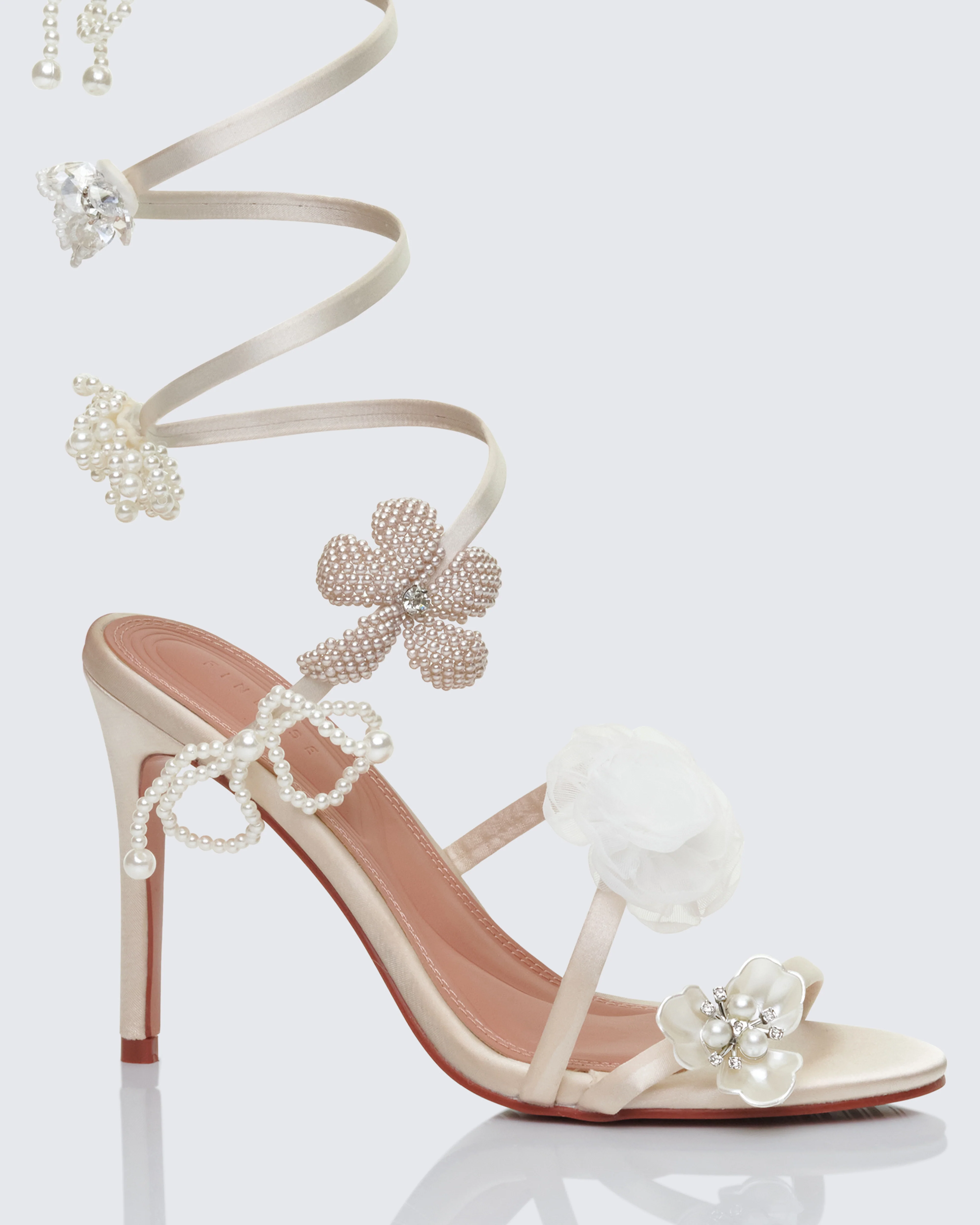 Celeste Ivory Pearl Spiral Sandal - Image 4