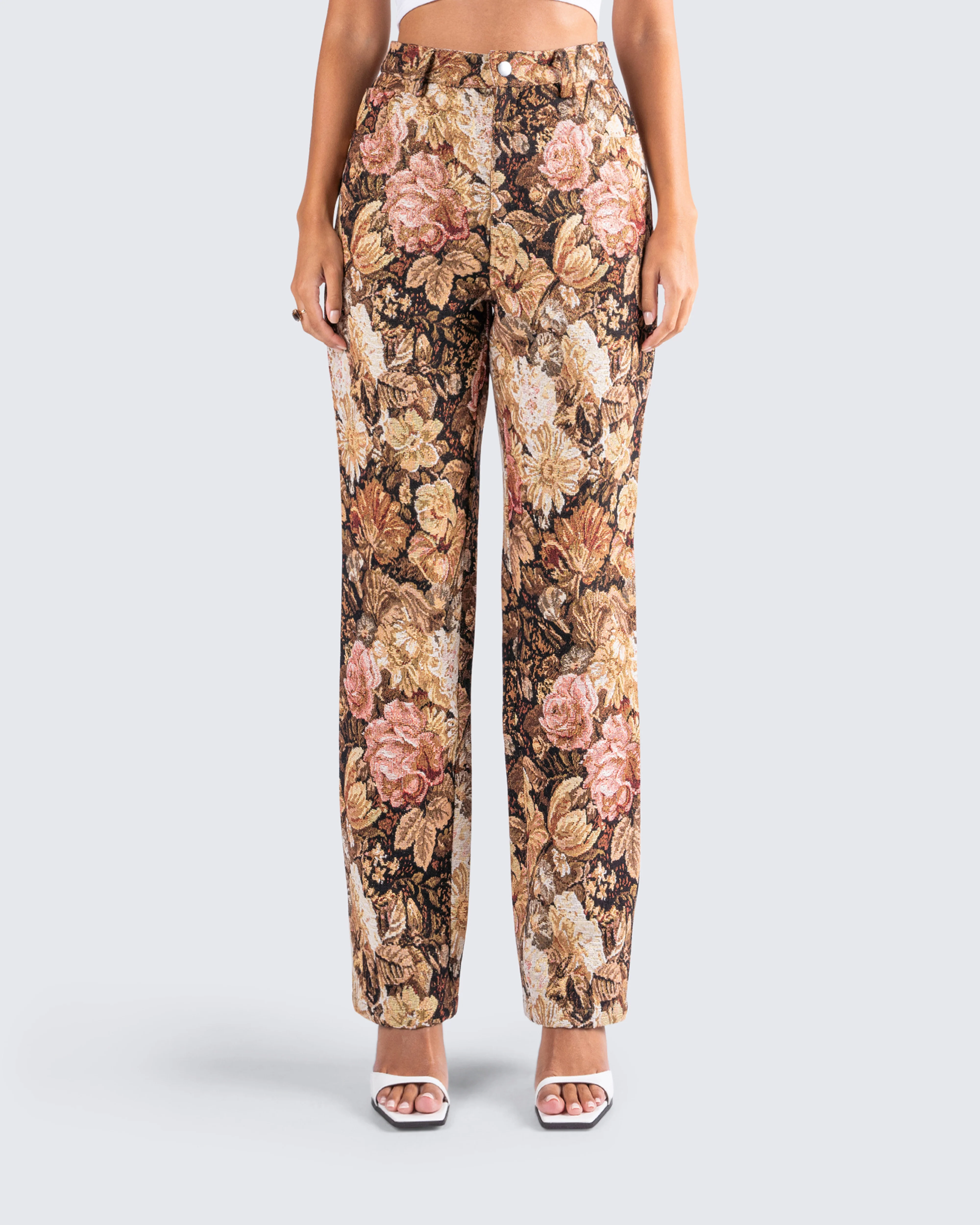 Chado Florally Yours Jacquard Pants - Image 4