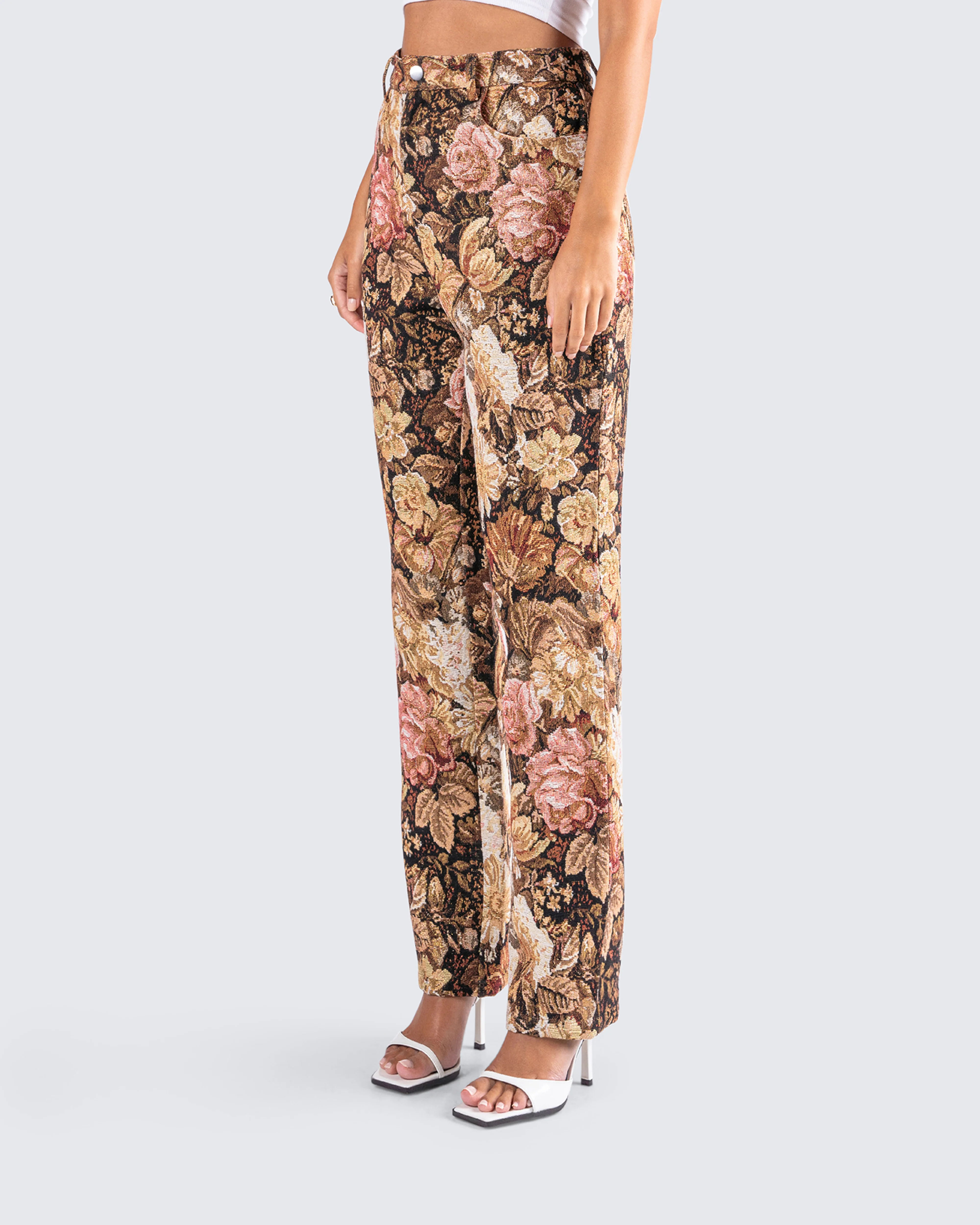 Chado Florally Yours Jacquard Pants - Image 5