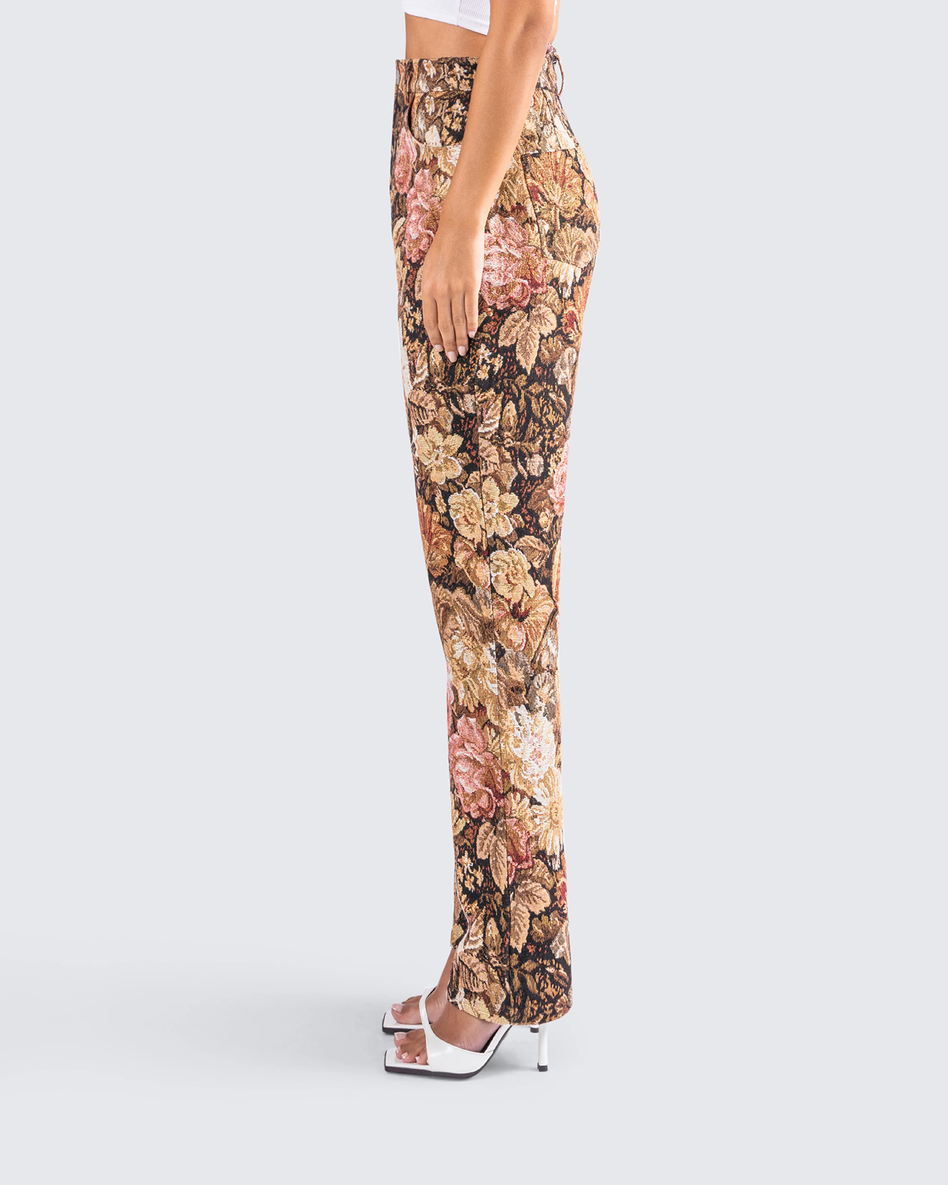 Chado Florally Yours Jacquard Pants - Image 6
