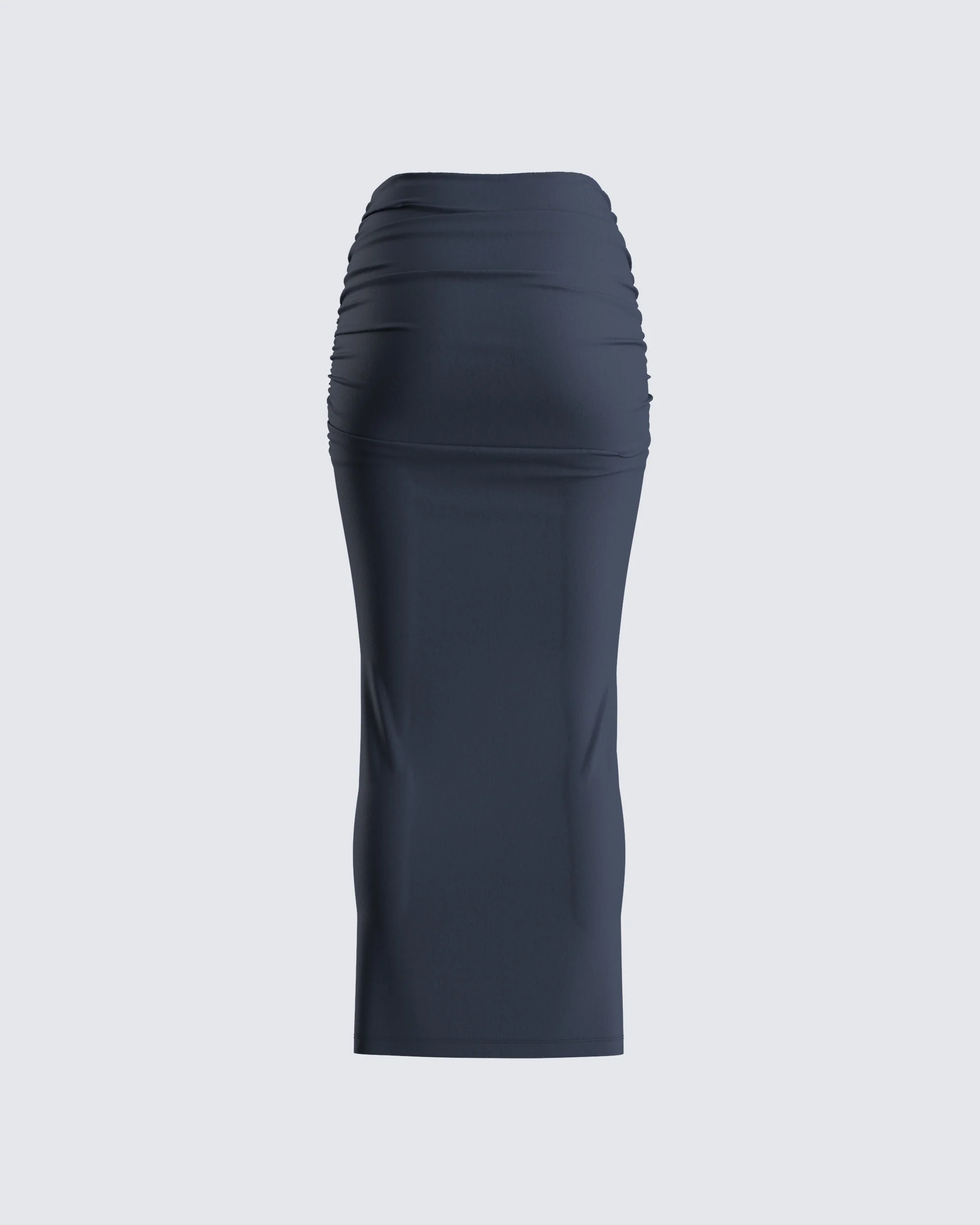 Charlize Navy Maxi Skirt - Image 3
