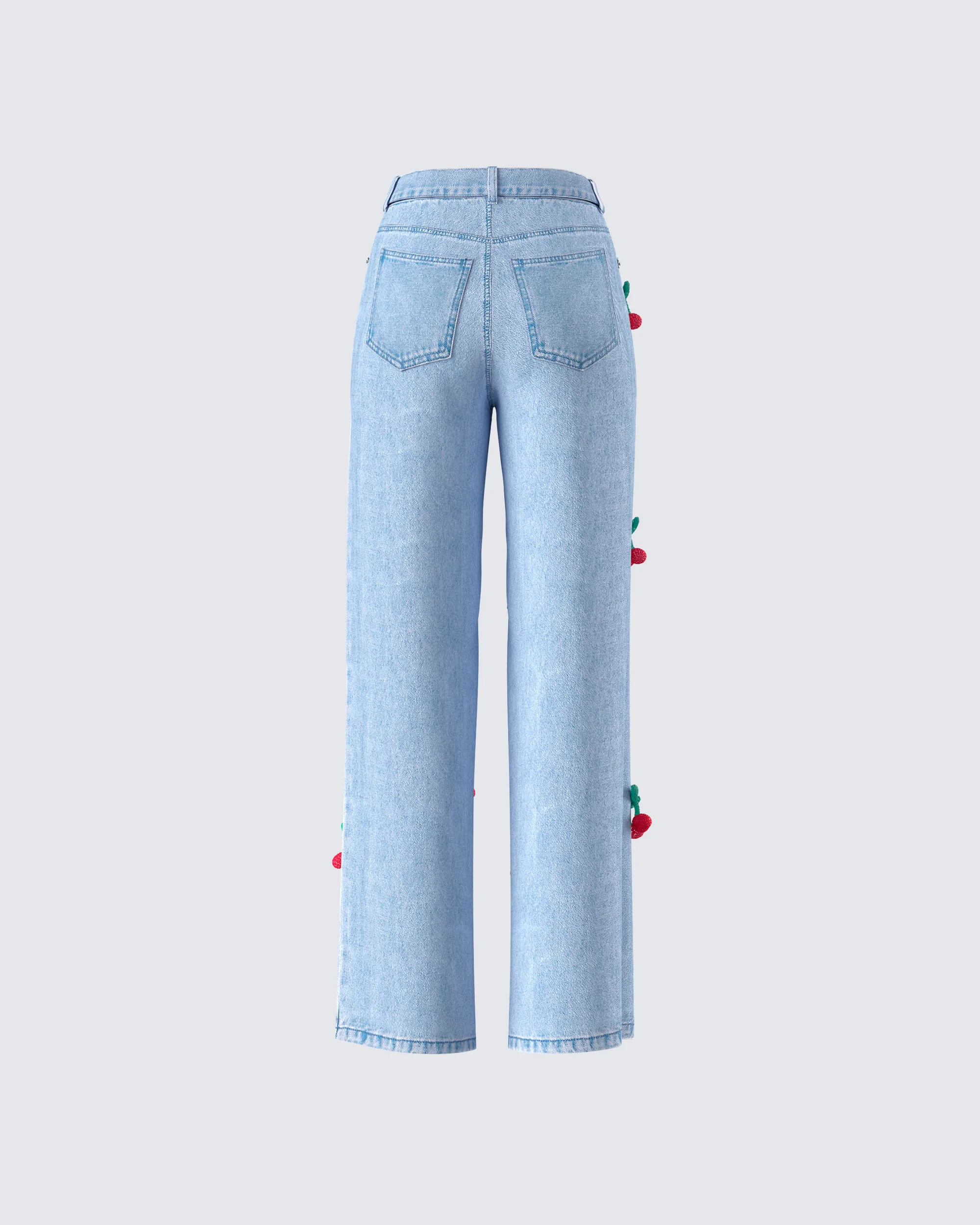 Cheri Cherry Blue Denim Jean - Image 3
