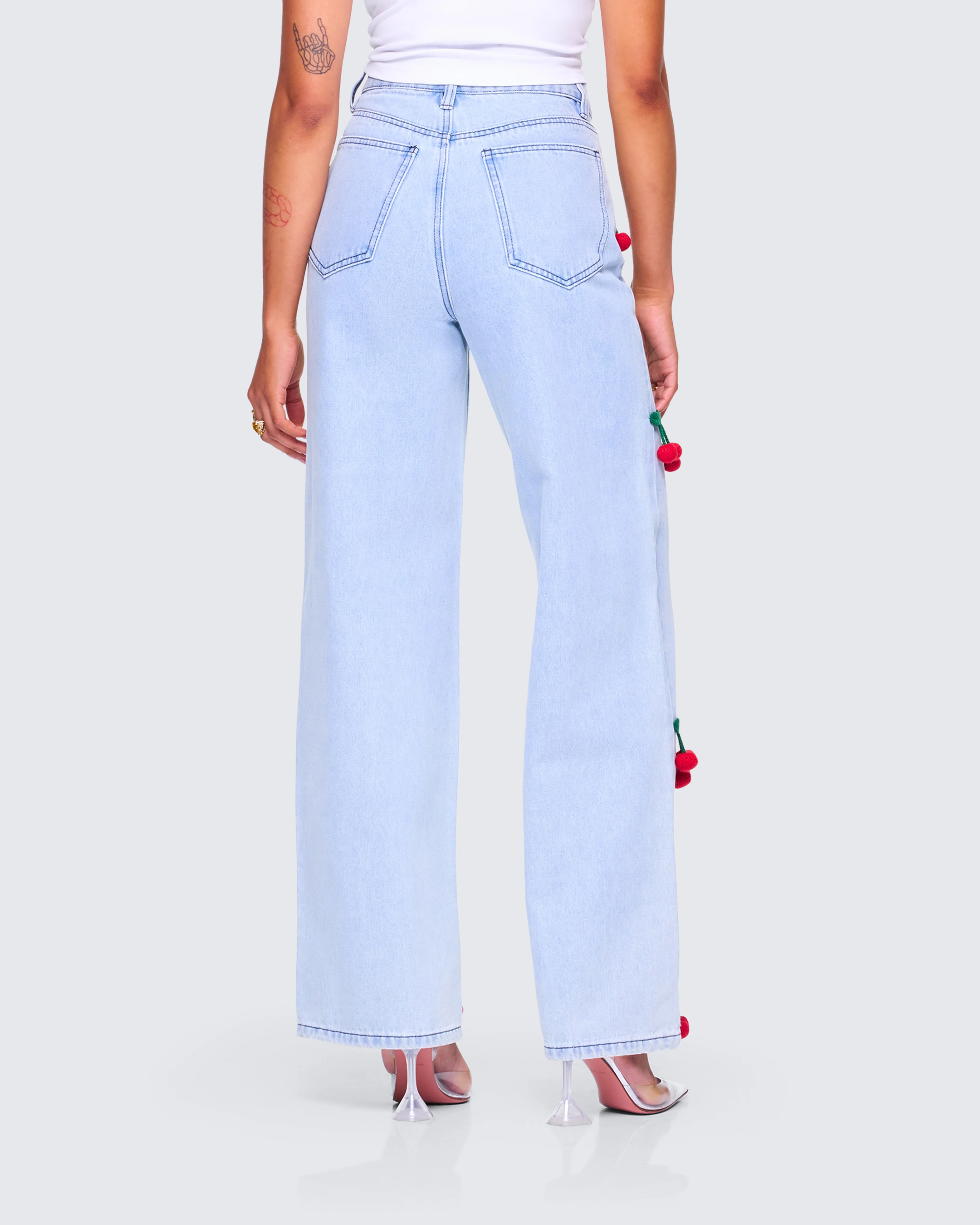Cheri Cherry Blue Denim Jean - Image 6
