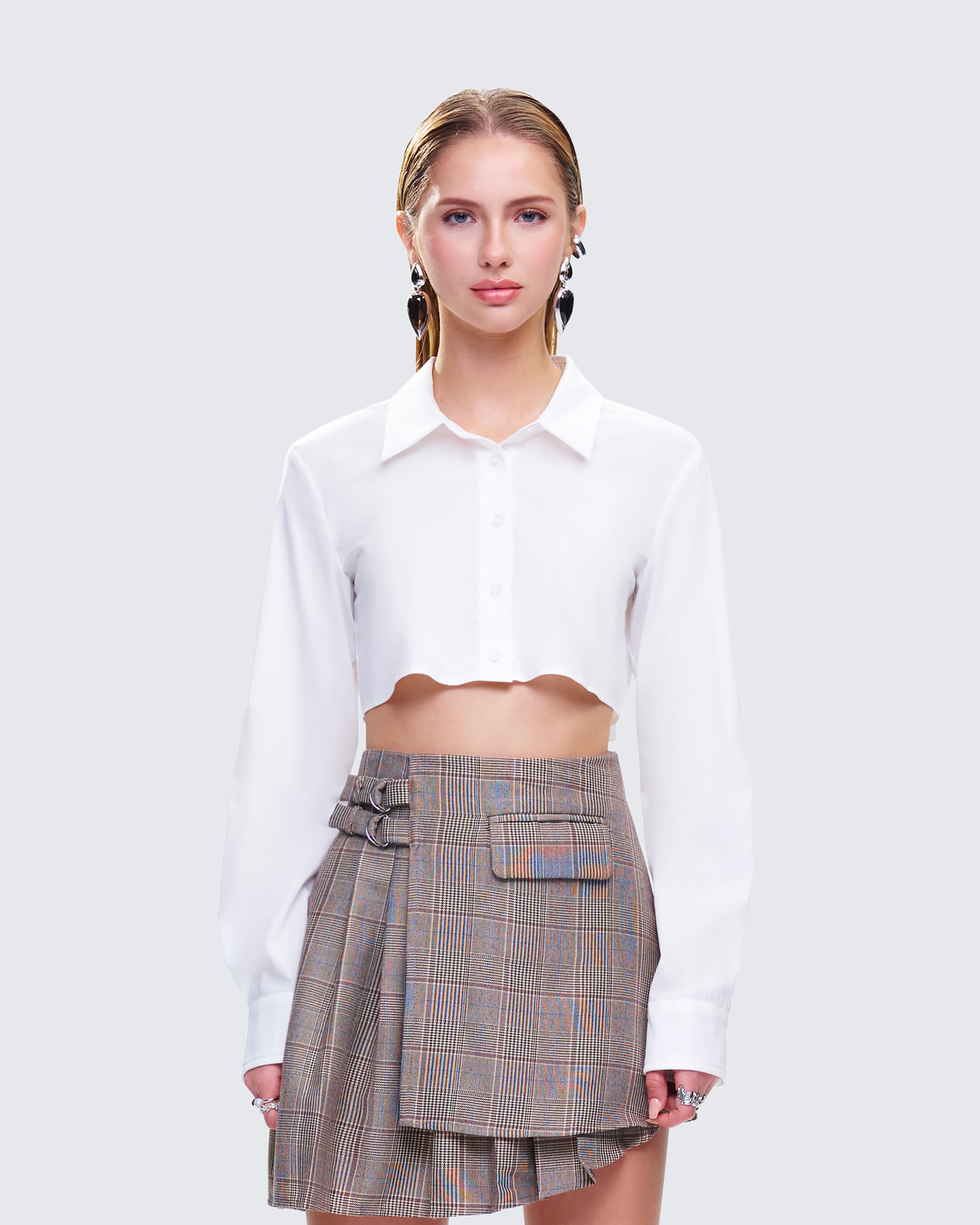 Chloe Cropped Shirt - Image 4