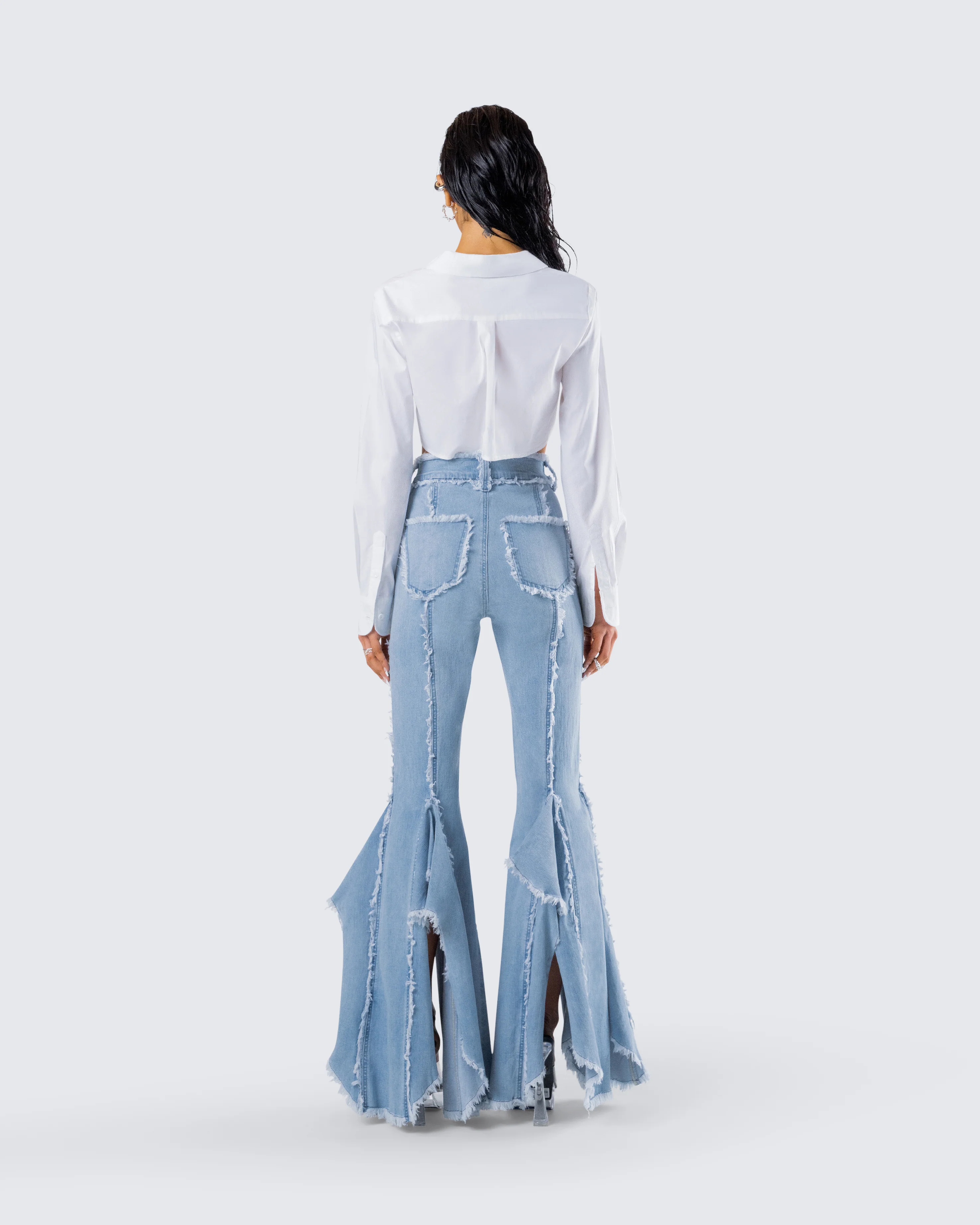 Chloe Frayed Denim Set - Image 7