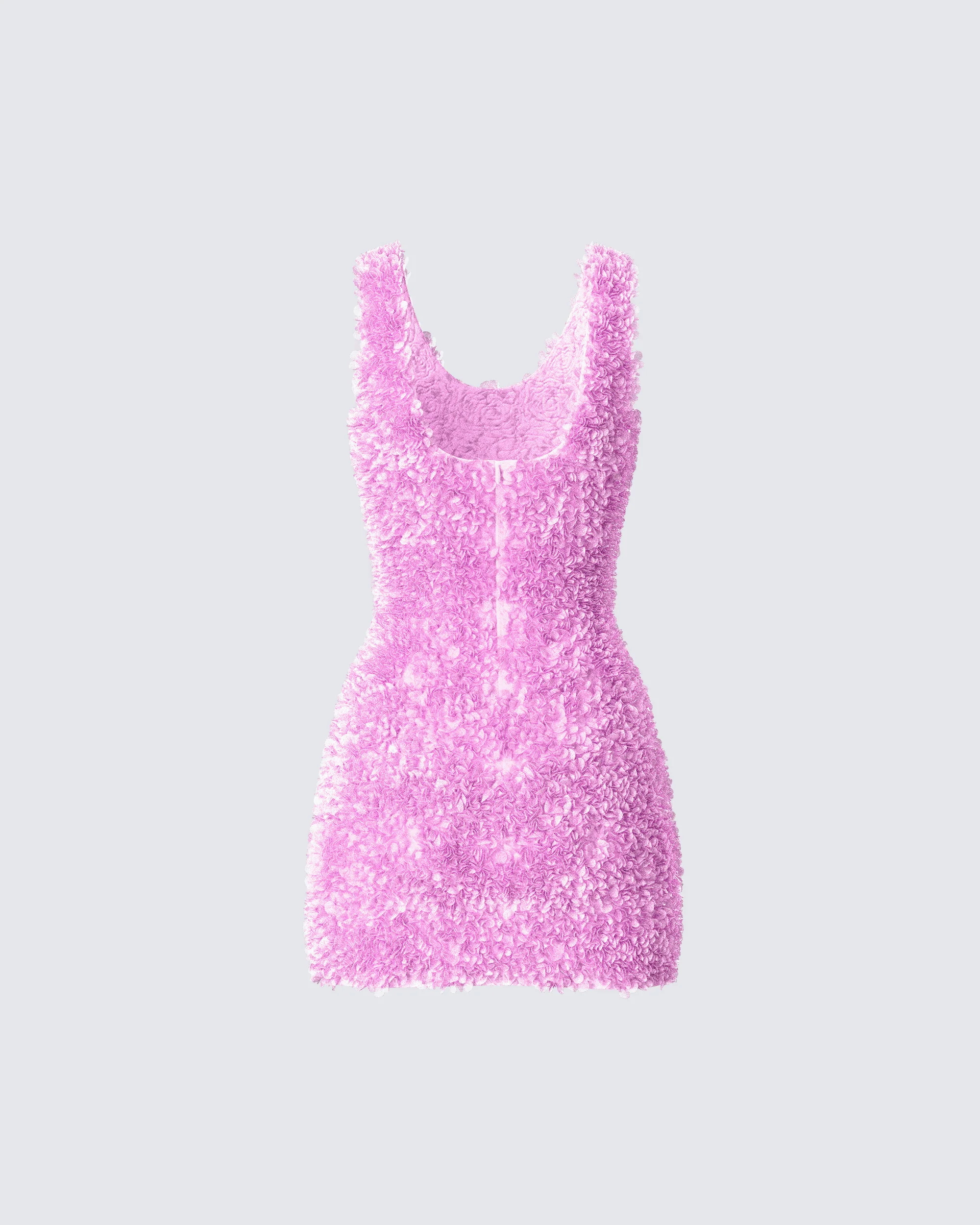 Christy Pink Petal Mini Dress - Image 3