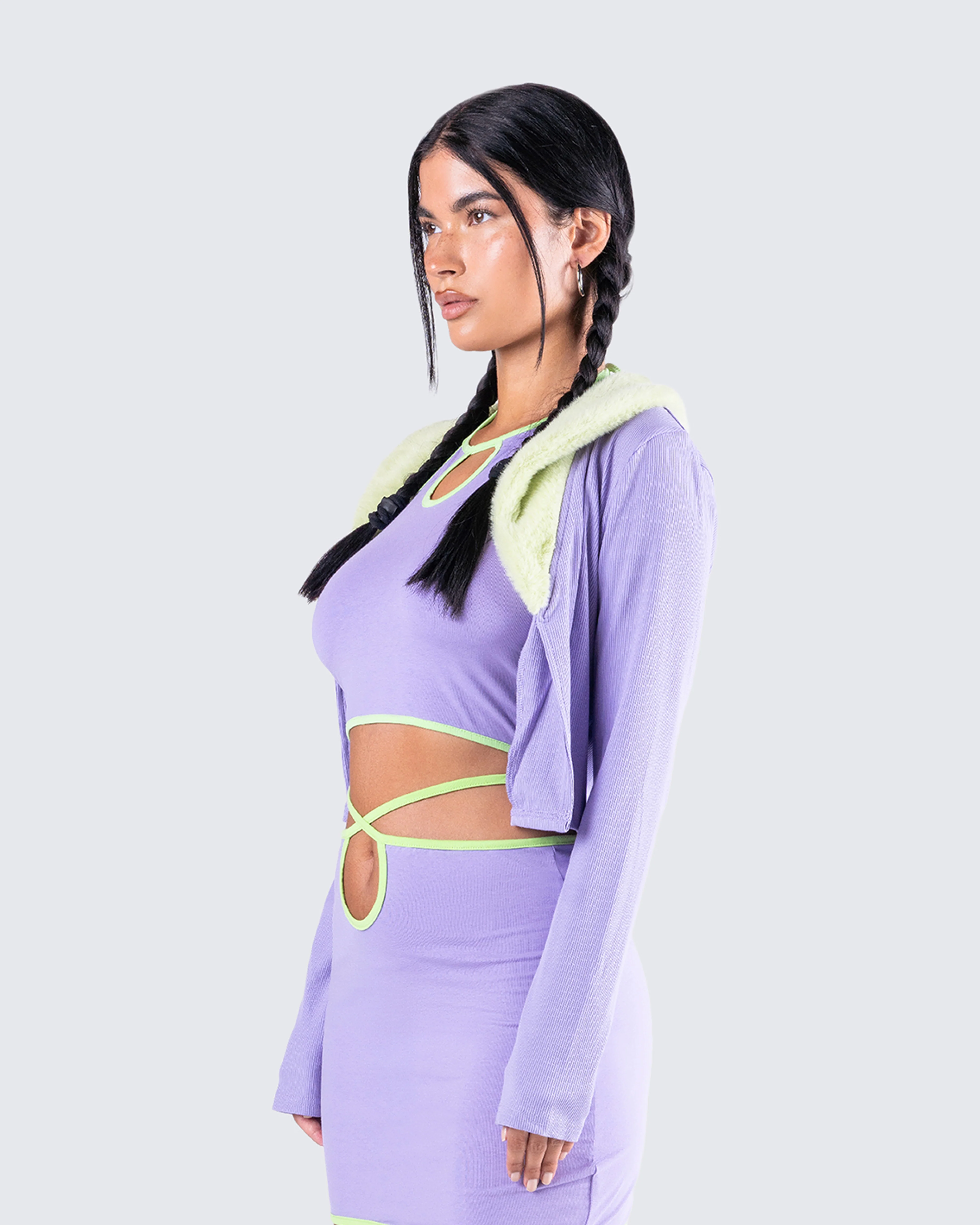 Cici Fur Trim Sweater - Image 5