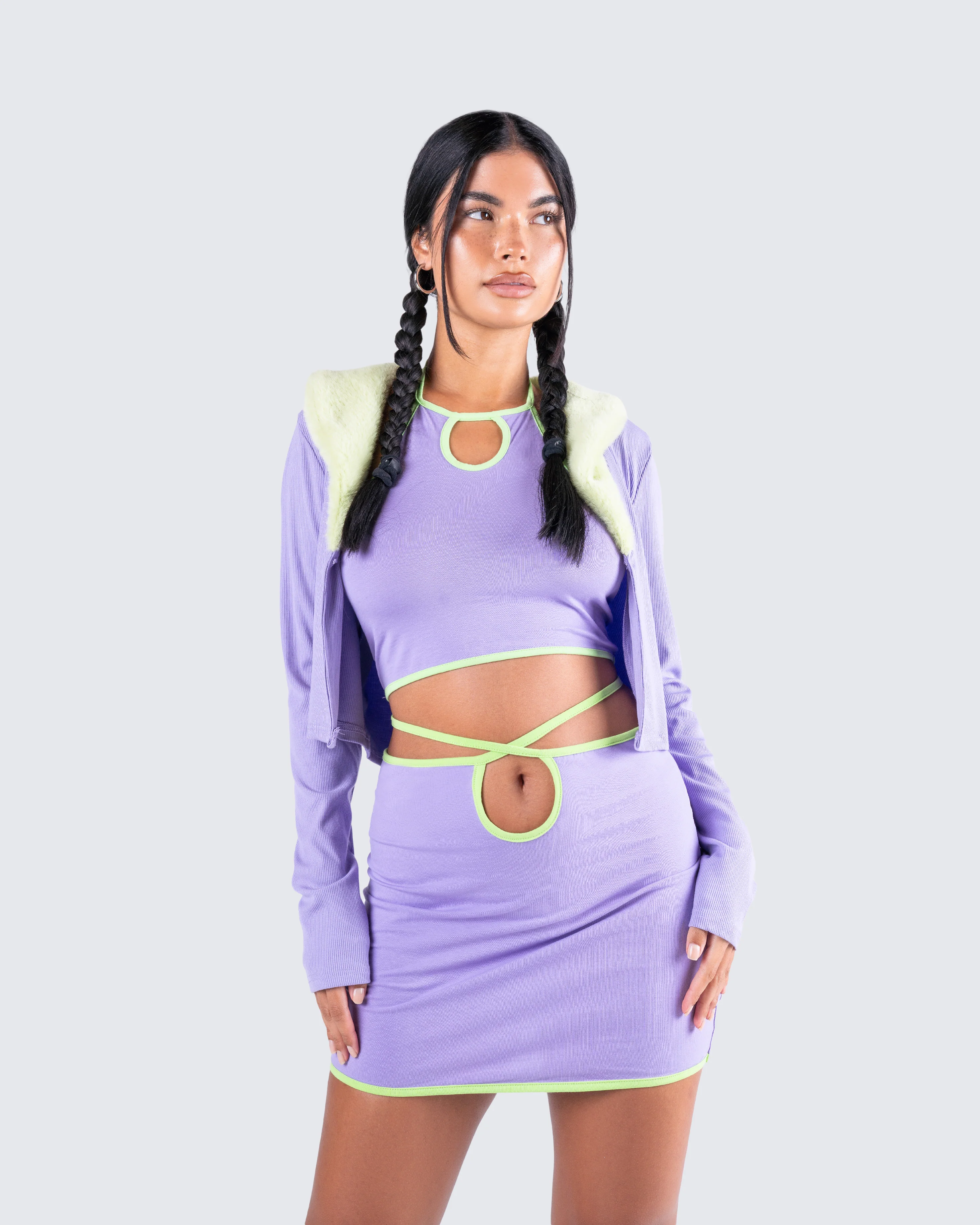 Cici Fur Trim Sweater - Image 8